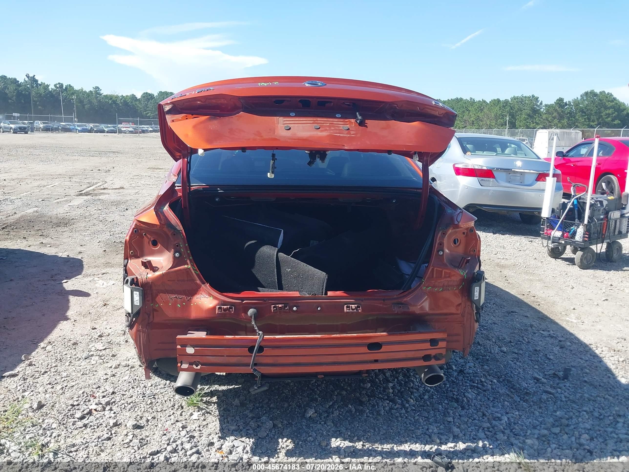 2021 Nissan Altima Sr Fwd Orange vin: 1N4BL4CV0MN329035