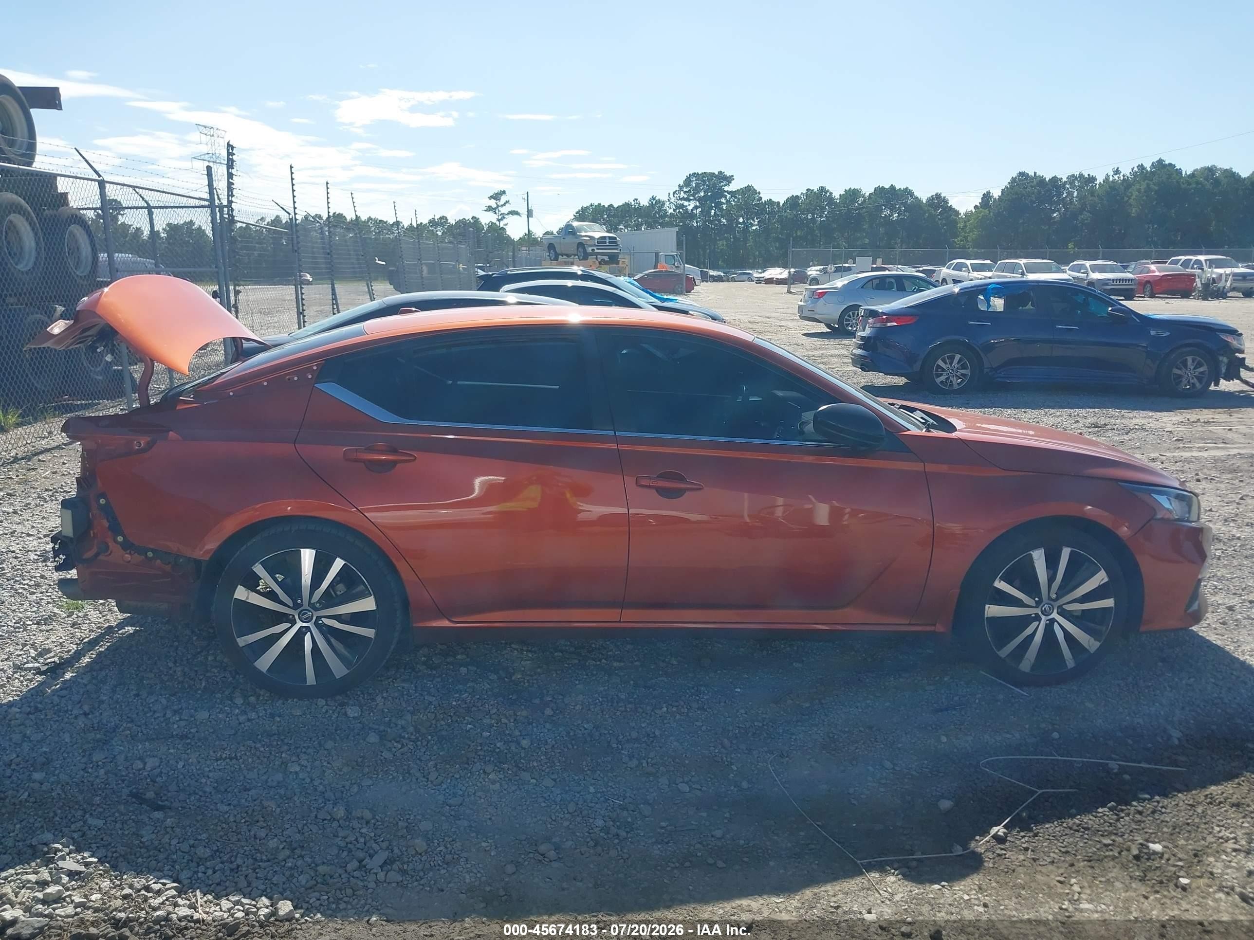 2021 Nissan Altima Sr Fwd Orange vin: 1N4BL4CV0MN329035