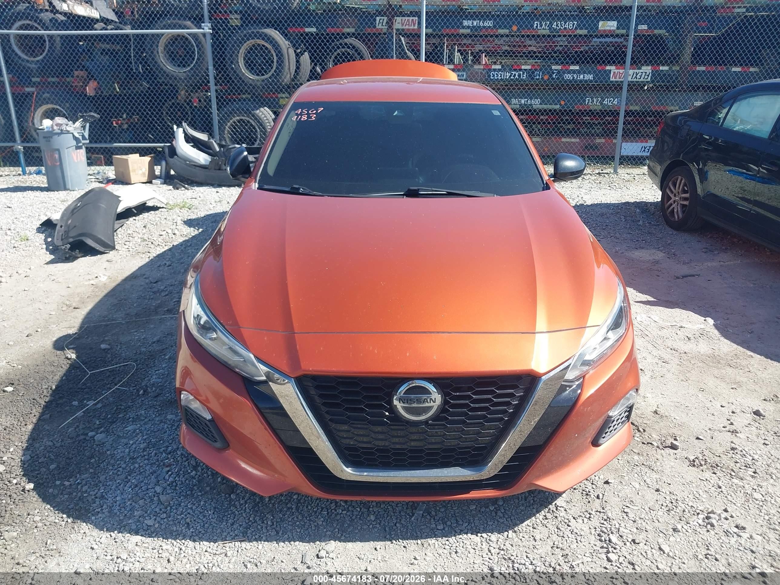 2021 Nissan Altima Sr Fwd Orange vin: 1N4BL4CV0MN329035
