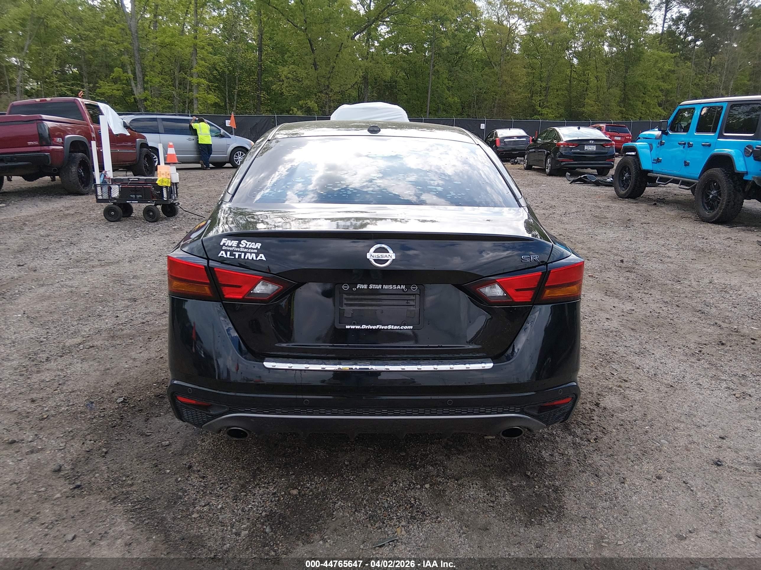 2022 Nissan Altima Sr Fwd Черный vin: 1N4BL4CV0NN406259