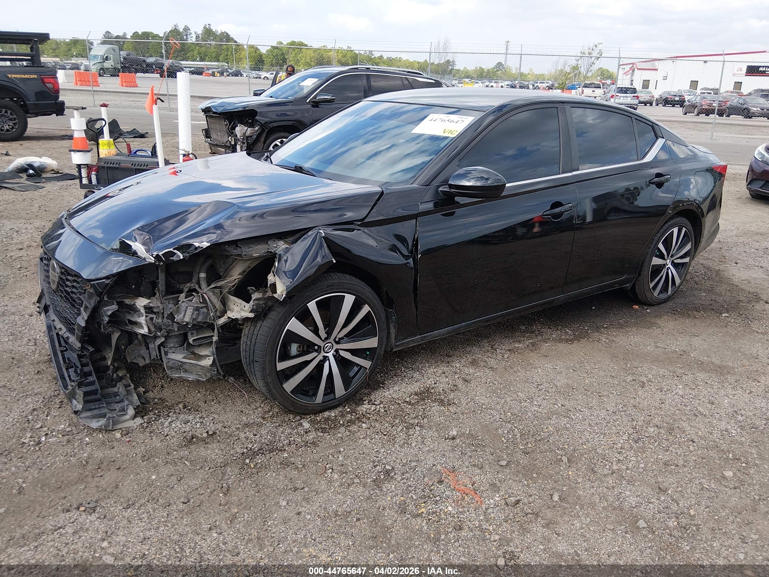 2022 Nissan Altima Sr Fwd Черный vin: 1N4BL4CV0NN406259