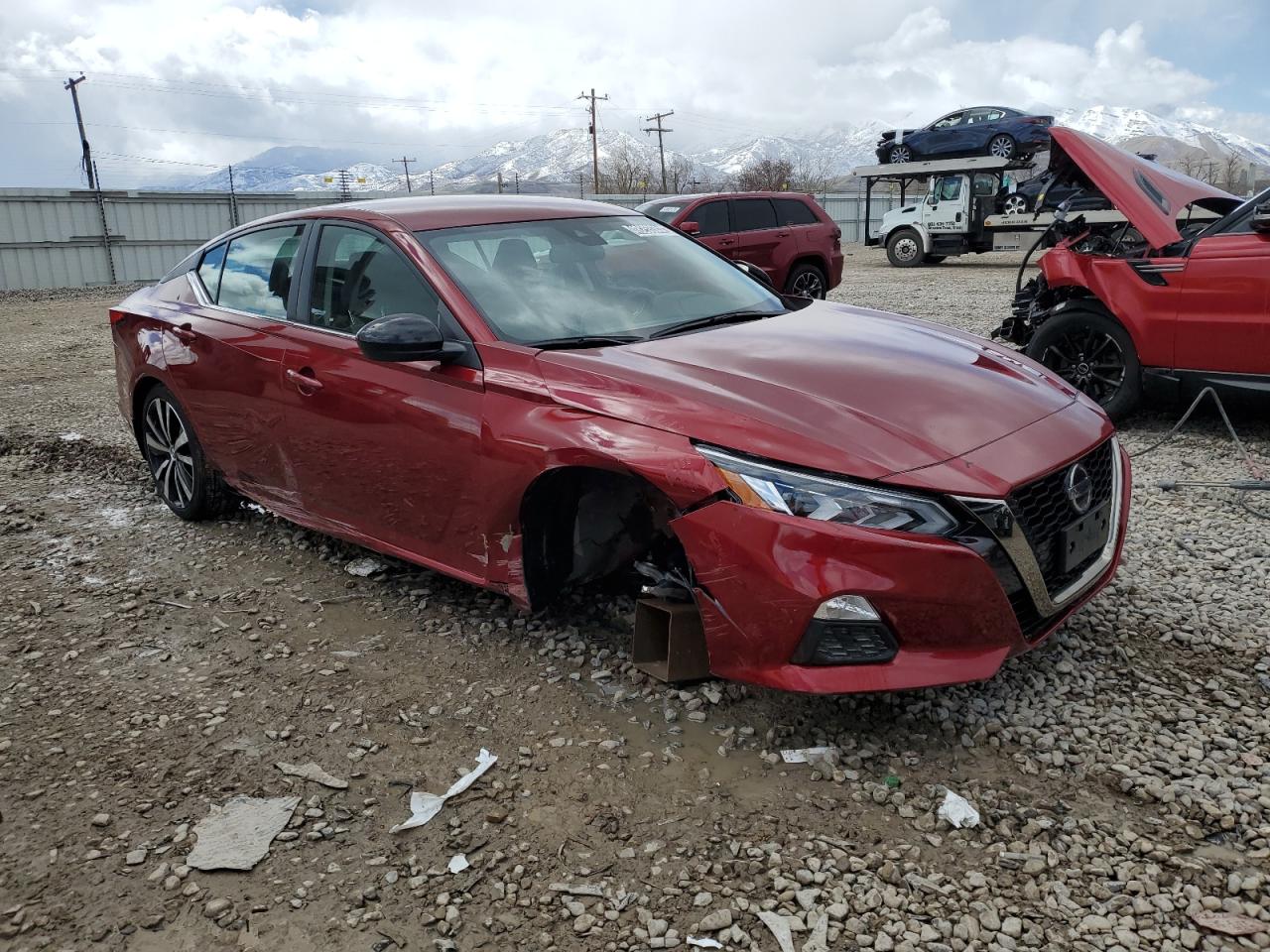 2022 Nissan Altima Sr Red vin: 1N4BL4CV0NN422316