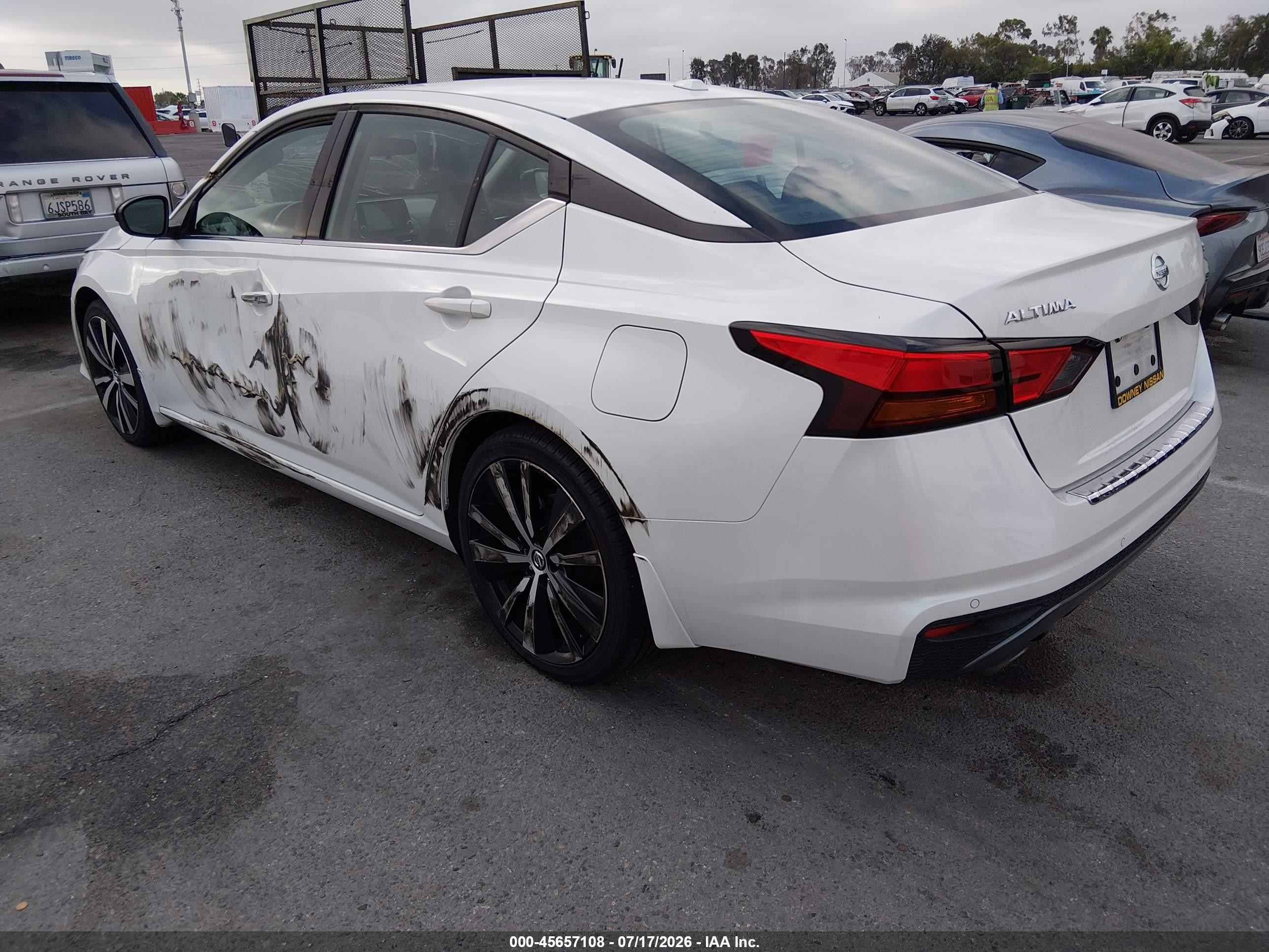 2021 Nissan Altima Sr Fwd White vin: 1N4BL4CV2MN394128