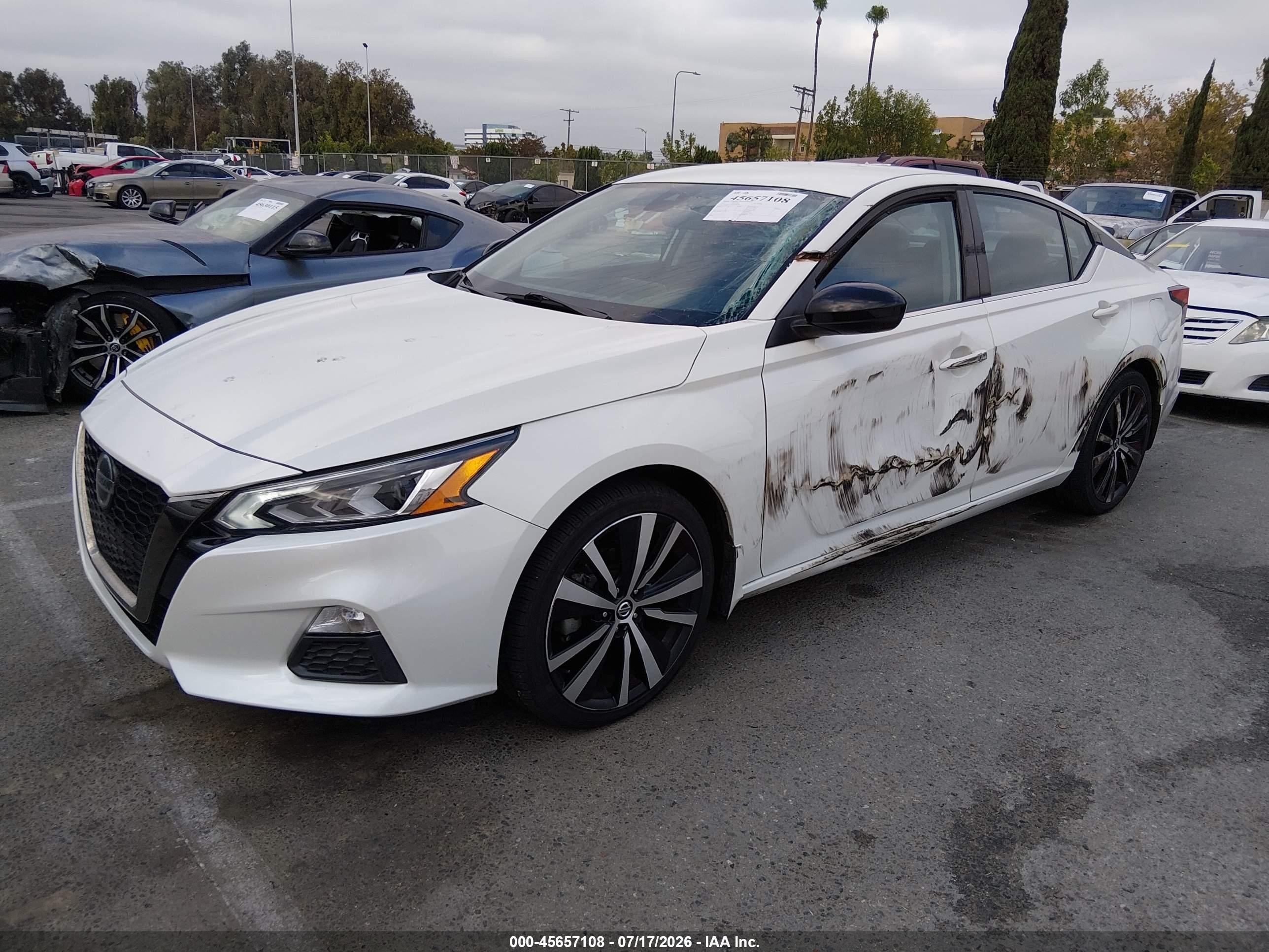 2021 Nissan Altima Sr Fwd White vin: 1N4BL4CV2MN394128