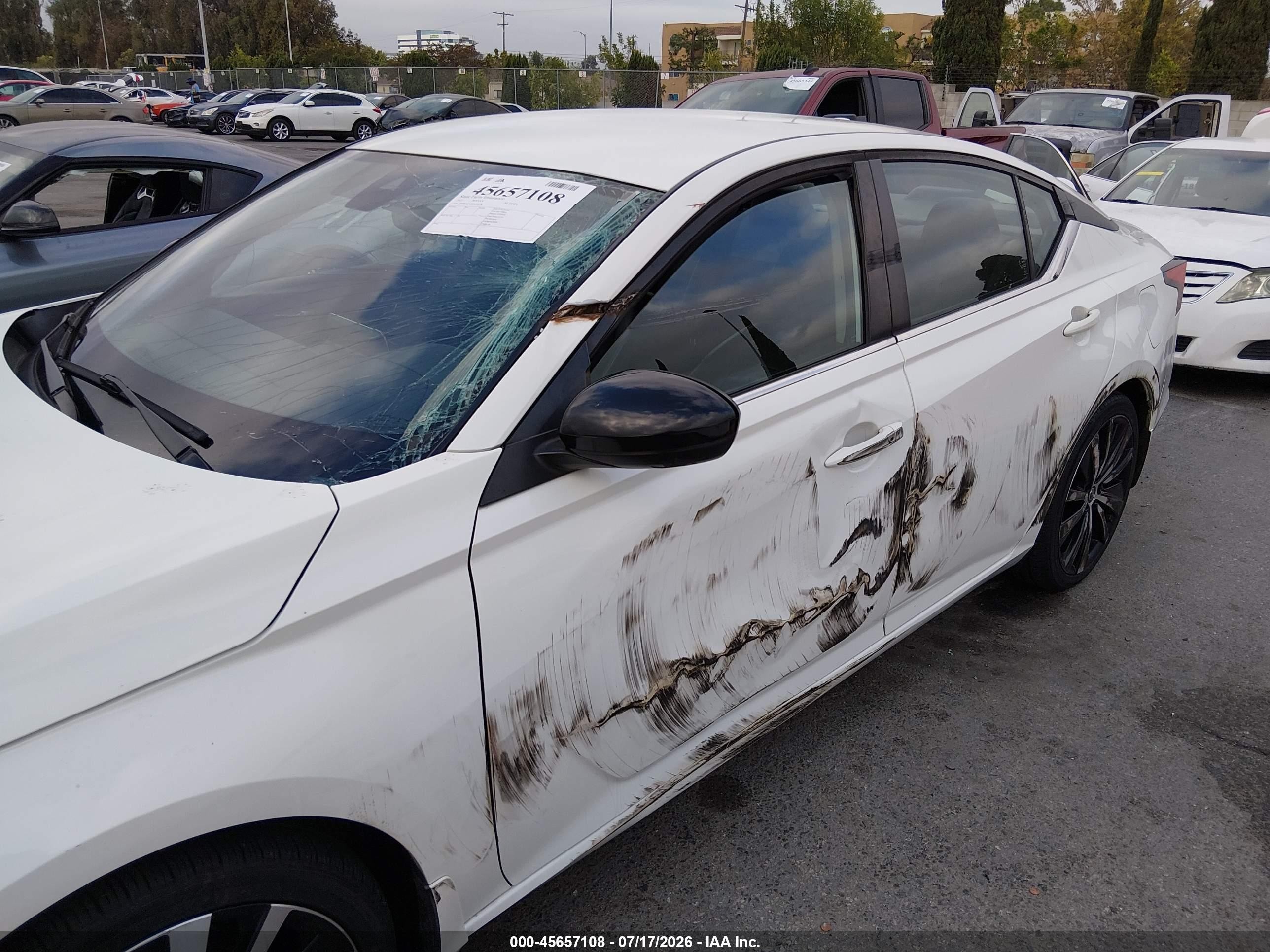 2021 Nissan Altima Sr Fwd White vin: 1N4BL4CV2MN394128