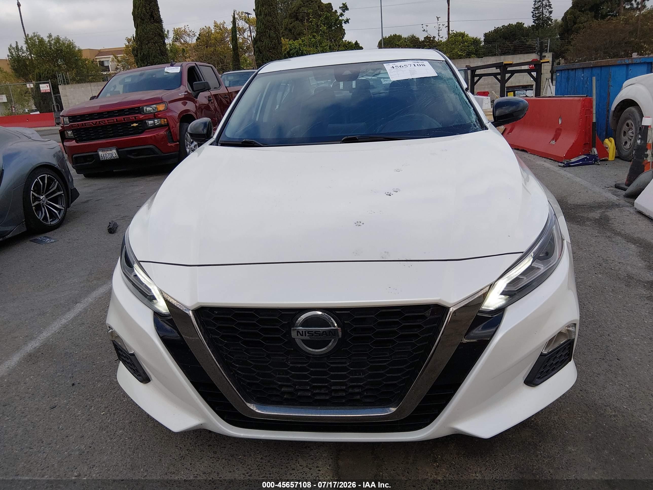 2021 Nissan Altima Sr Fwd White vin: 1N4BL4CV2MN394128