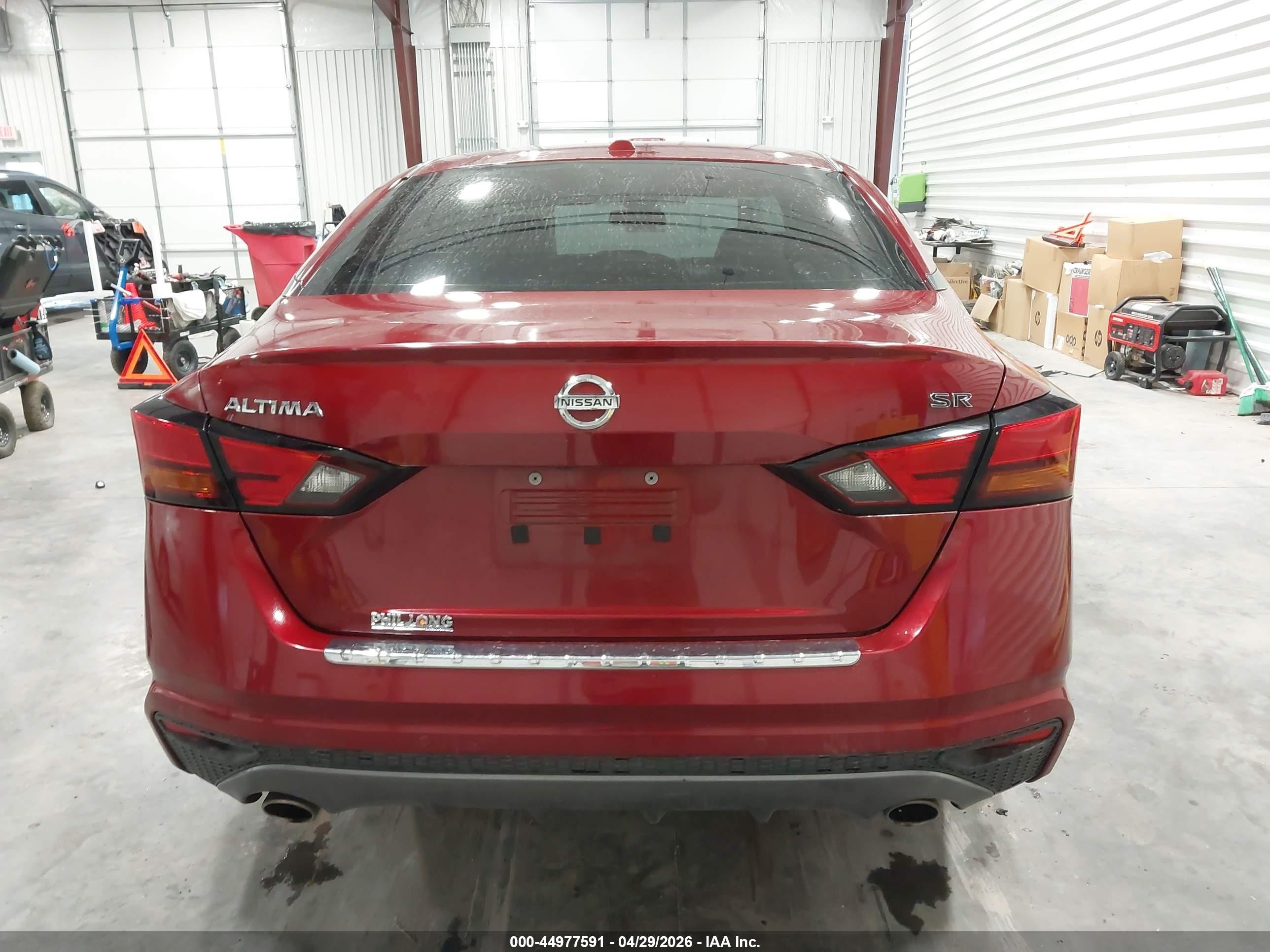 2022 Nissan Altima Sr Fwd Красный vin: 1N4BL4CV2NN348509