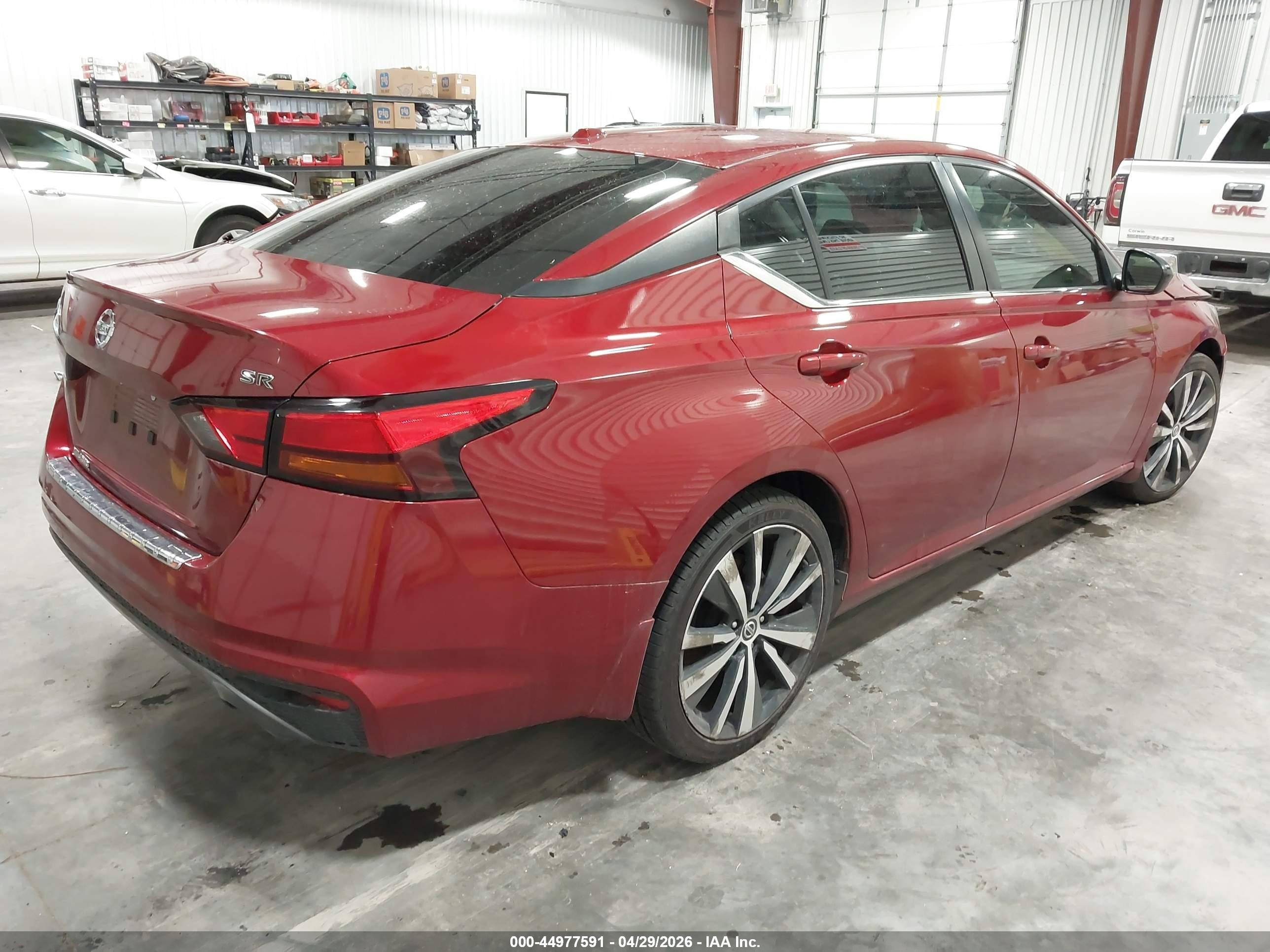 2022 Nissan Altima Sr Fwd Красный vin: 1N4BL4CV2NN348509