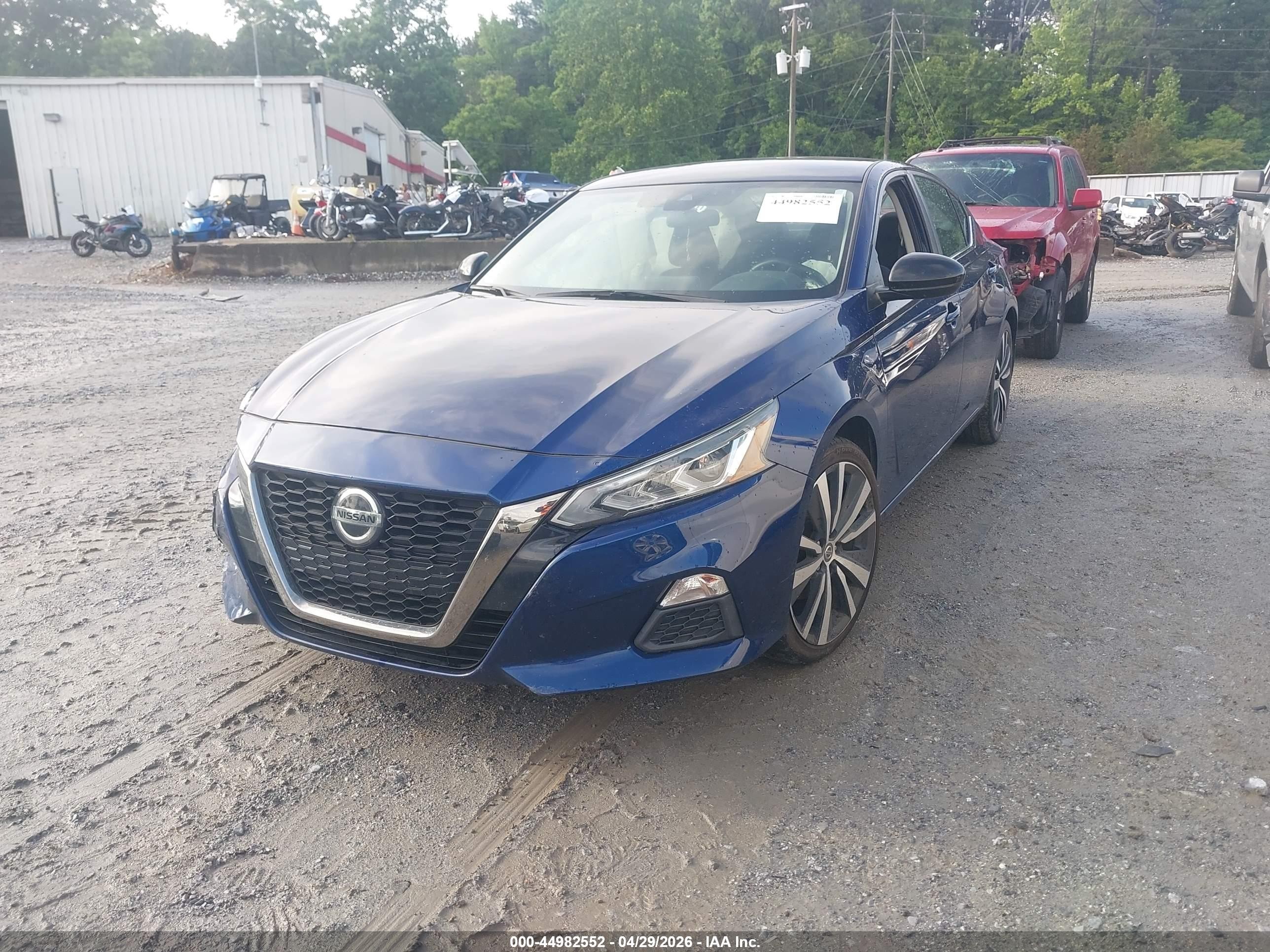 2020 Nissan Altima Sr Fwd Blue vin: 1N4BL4CV3LC133326