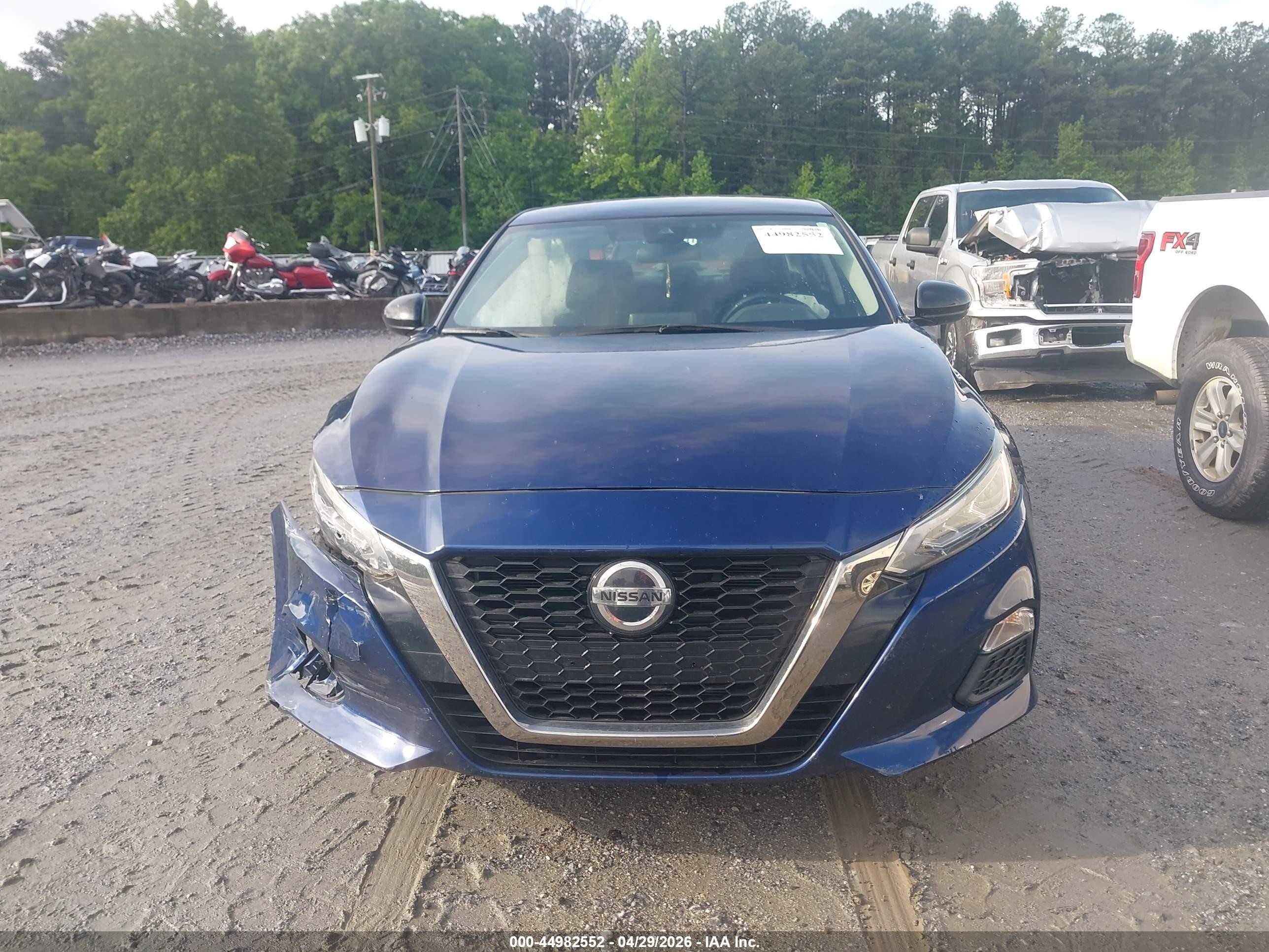 2020 Nissan Altima Sr Fwd Blue vin: 1N4BL4CV3LC133326