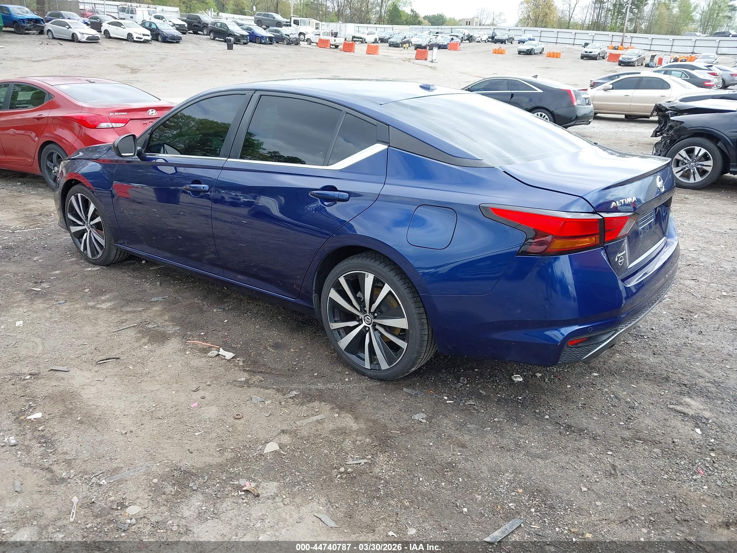2021 Nissan Altima Sr Fwd Синий vin: 1N4BL4CV3MN313850