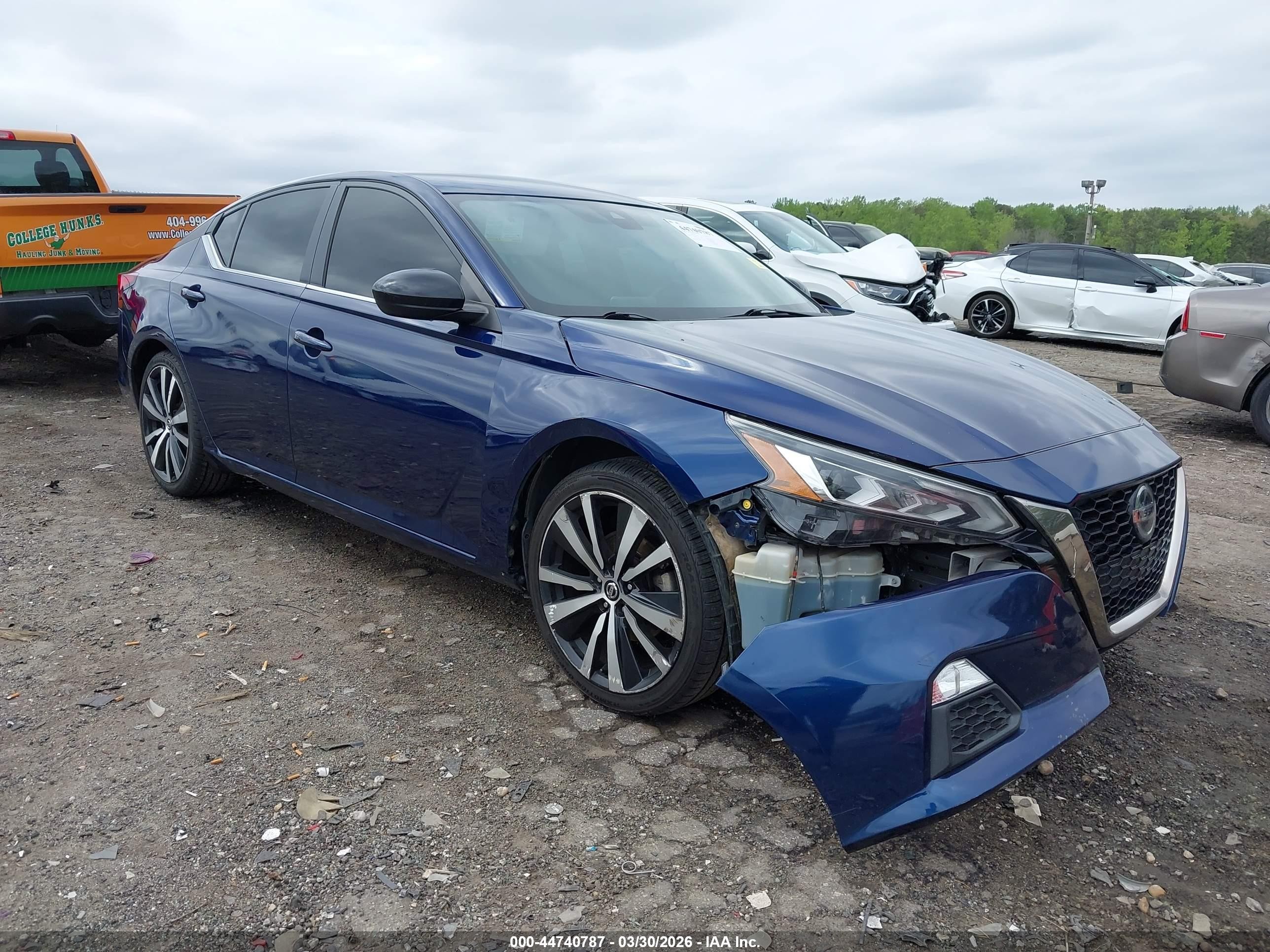 2021 Nissan Altima Sr Fwd Синий vin: 1N4BL4CV3MN313850