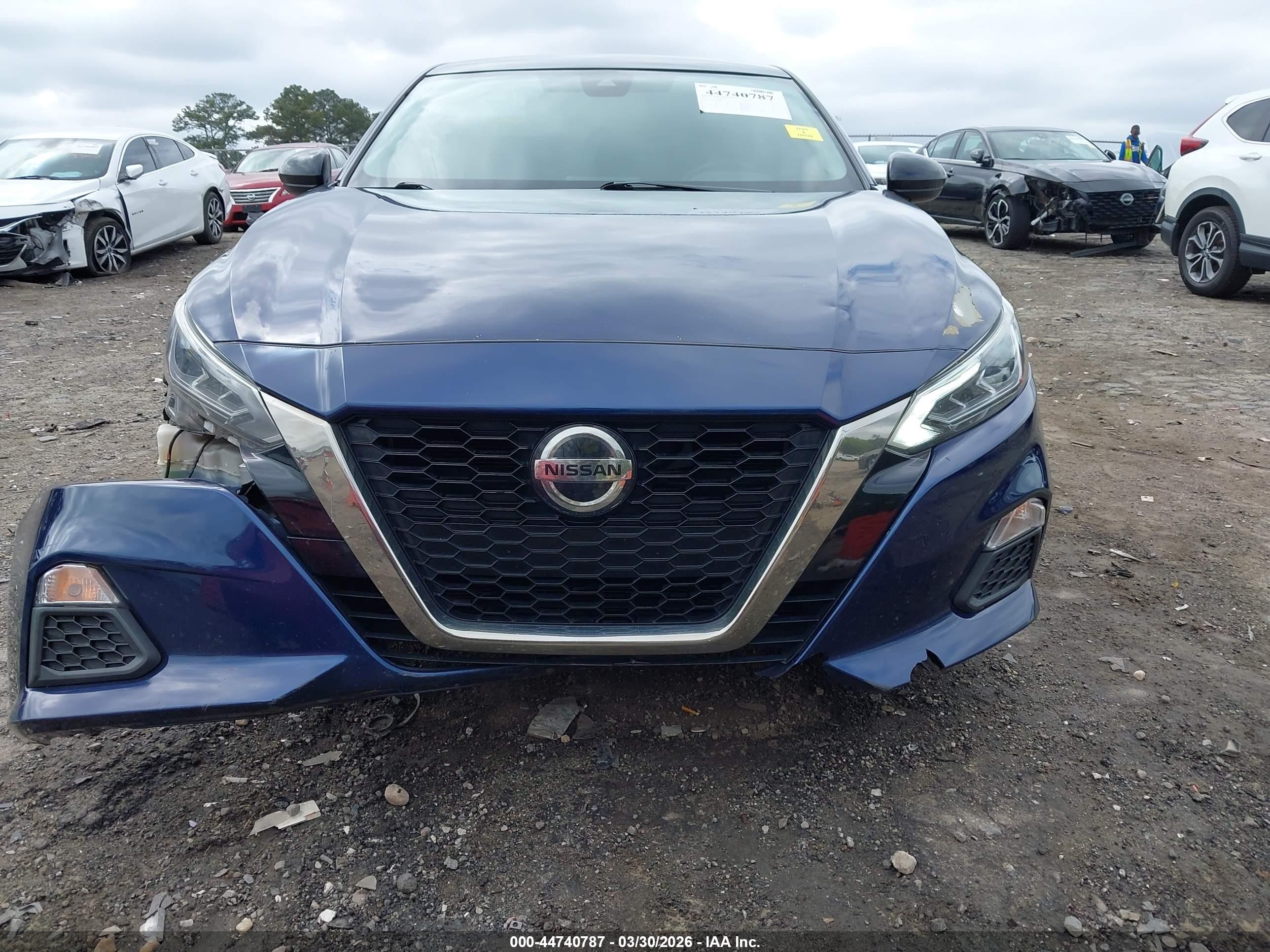 2021 Nissan Altima Sr Fwd Синий vin: 1N4BL4CV3MN313850