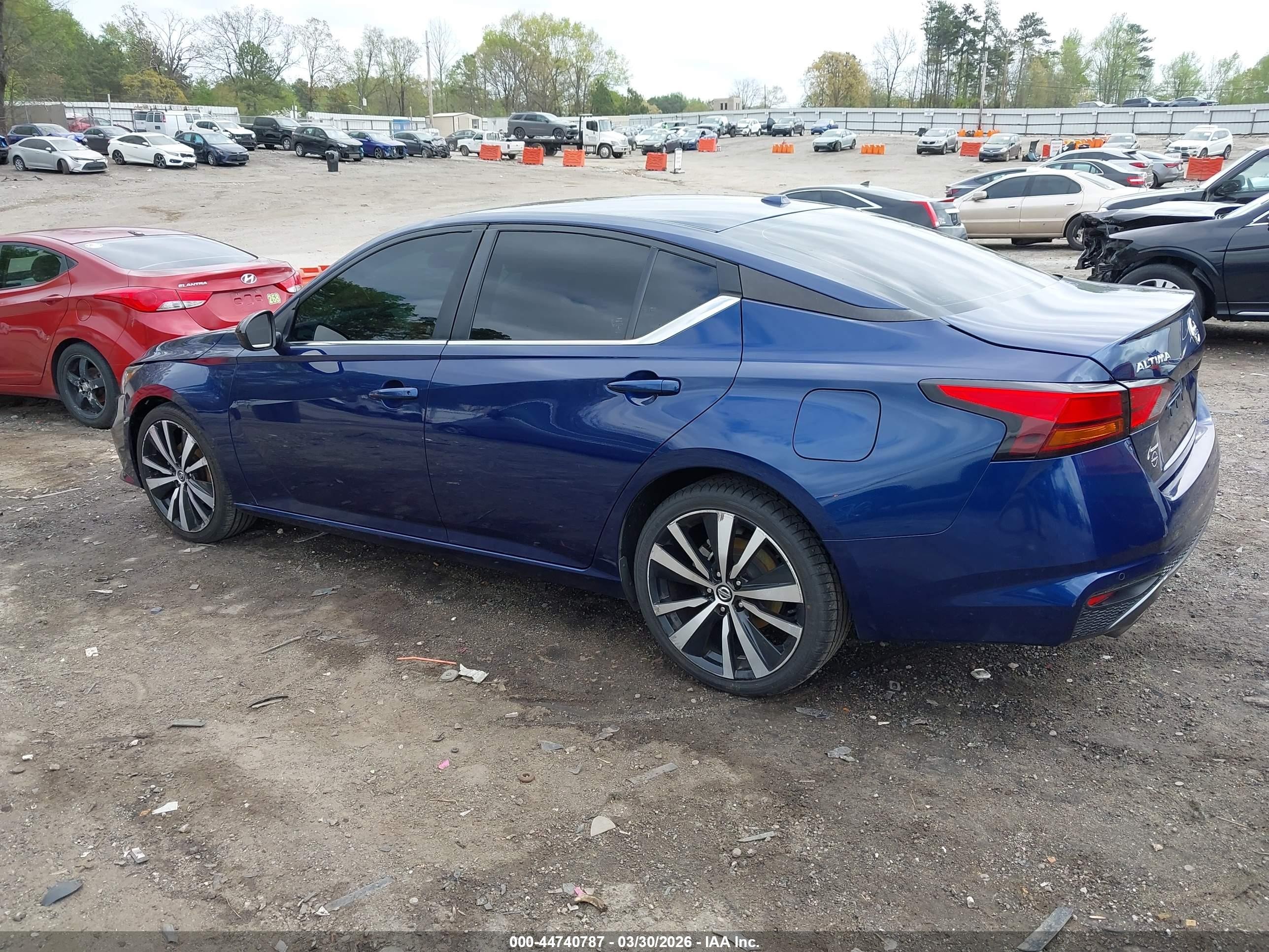 2021 Nissan Altima Sr Fwd Синий vin: 1N4BL4CV3MN313850