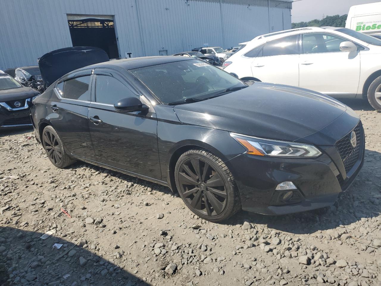 2022 Nissan Altima Sr Черный vin: 1N4BL4CV3NN363360