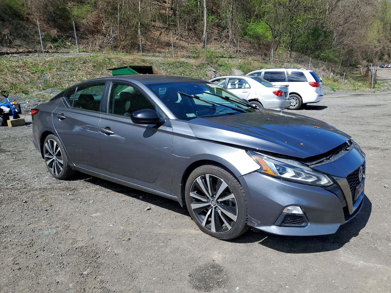 2022 Nissan Altima Sr Серый vin: 1N4BL4CV3NN417465