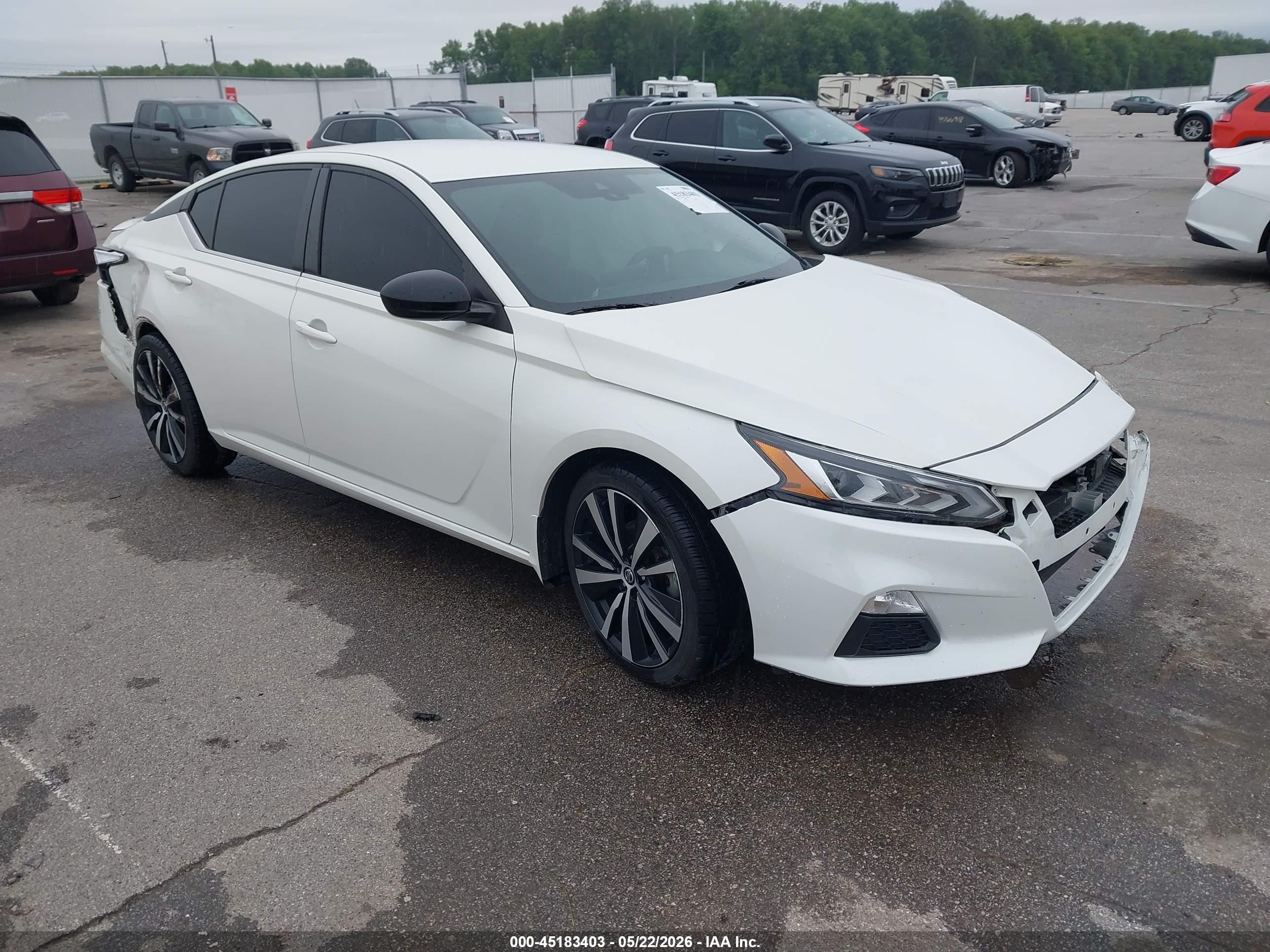 2020 Nissan Altima Sr Fwd White vin: 1N4BL4CV4LC284739