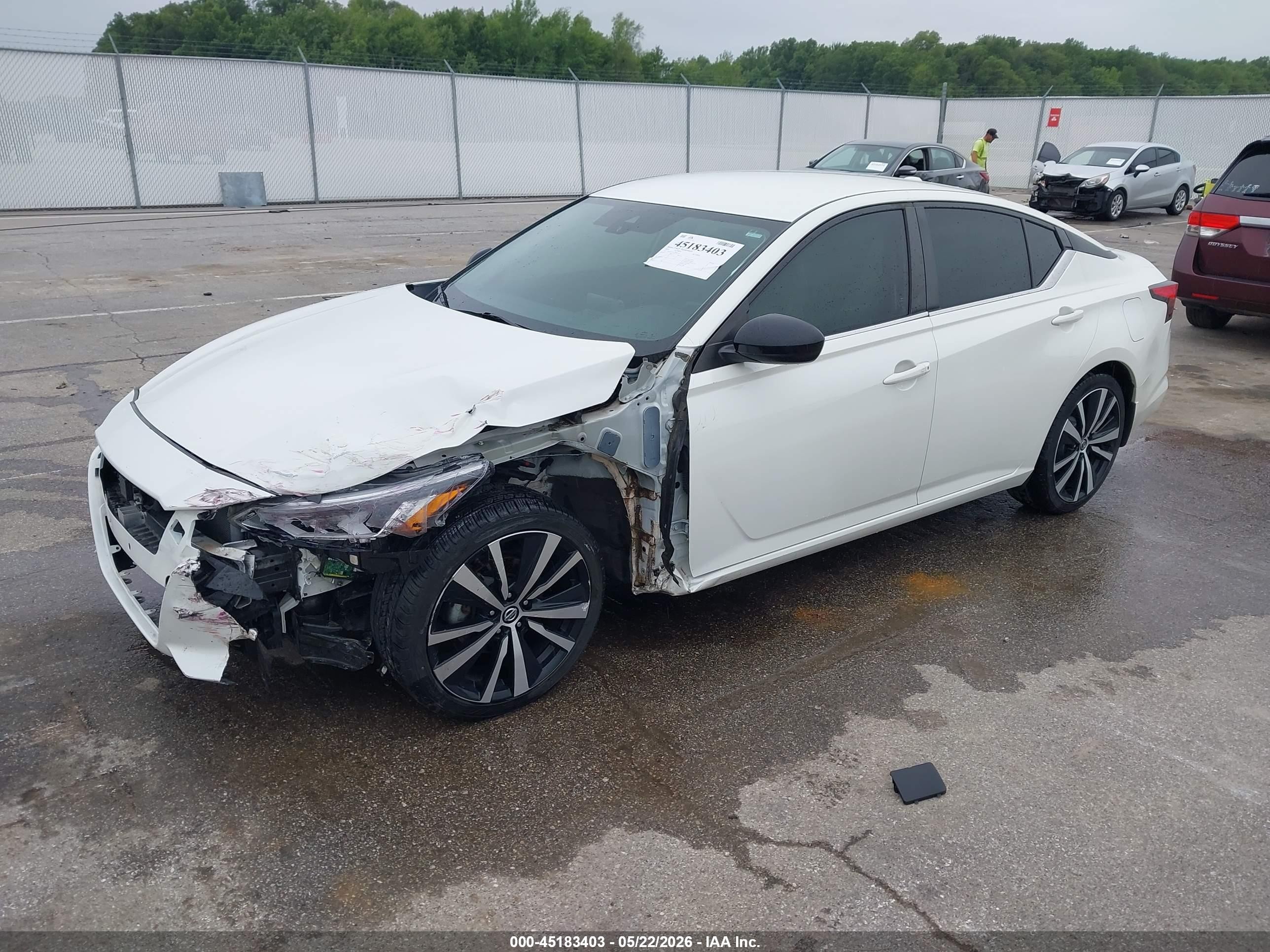 2020 Nissan Altima Sr Fwd Белый vin: 1N4BL4CV4LC284739