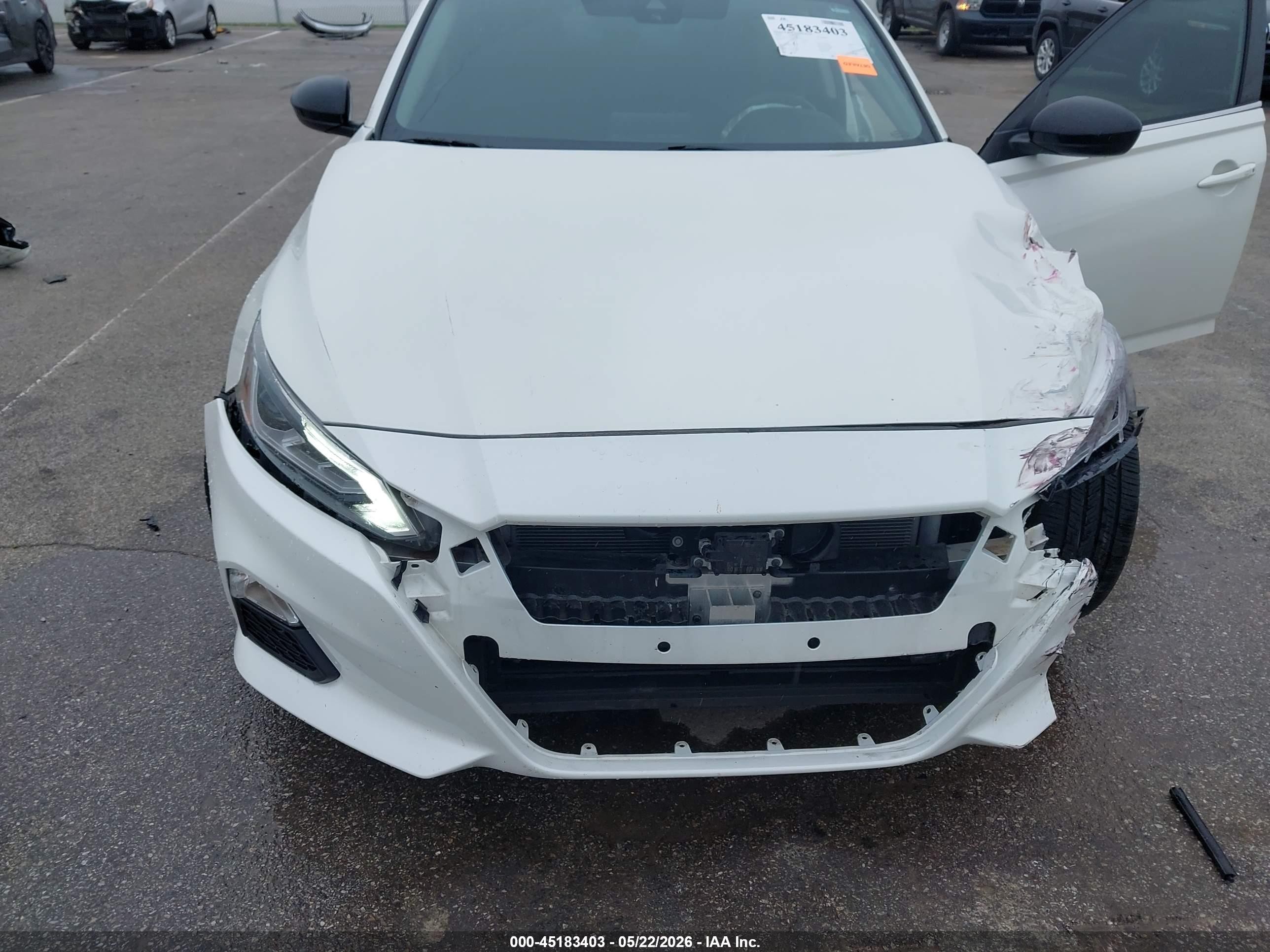 2020 Nissan Altima Sr Fwd Белый vin: 1N4BL4CV4LC284739