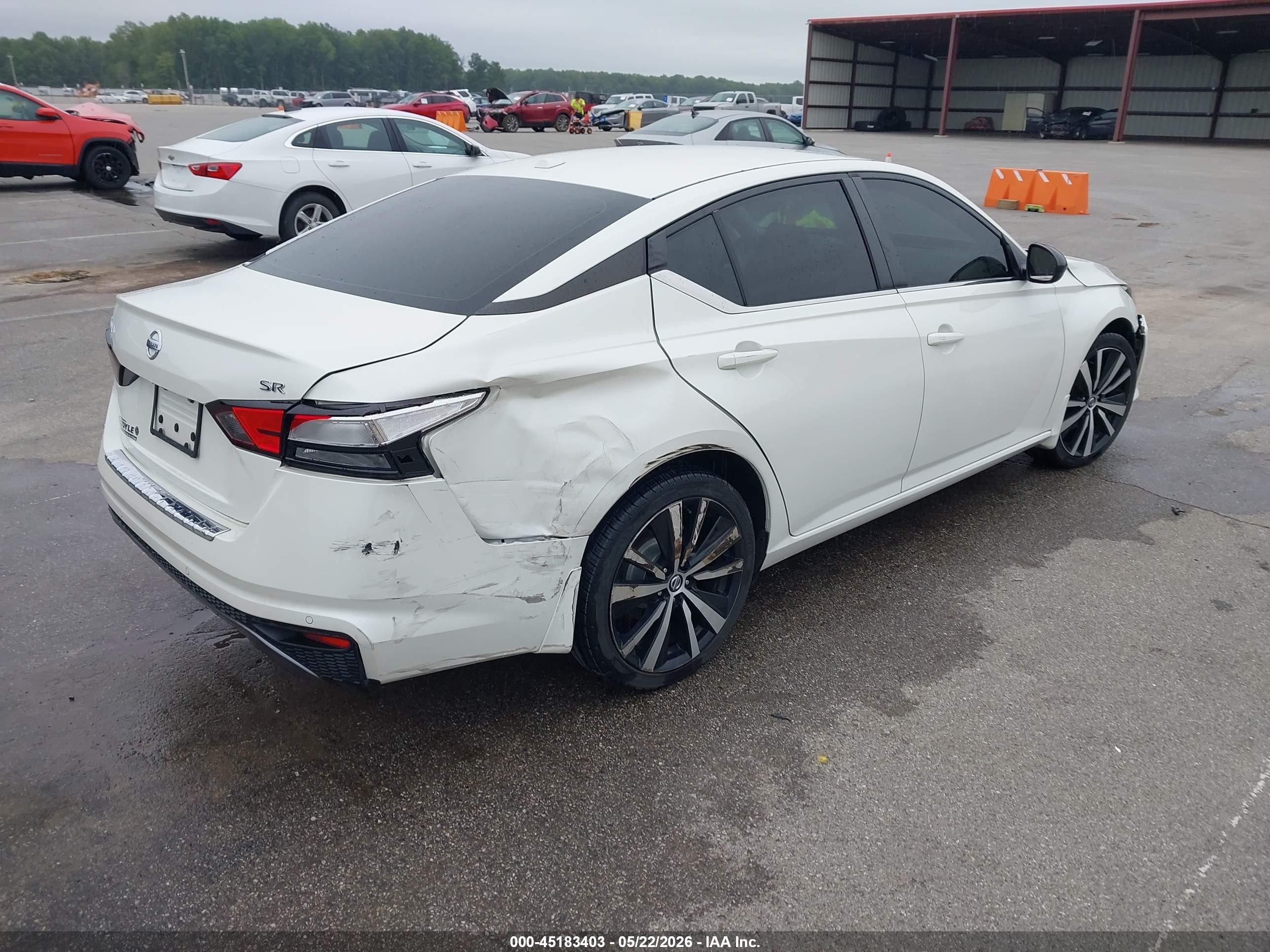 2020 Nissan Altima Sr Fwd Белый vin: 1N4BL4CV4LC284739