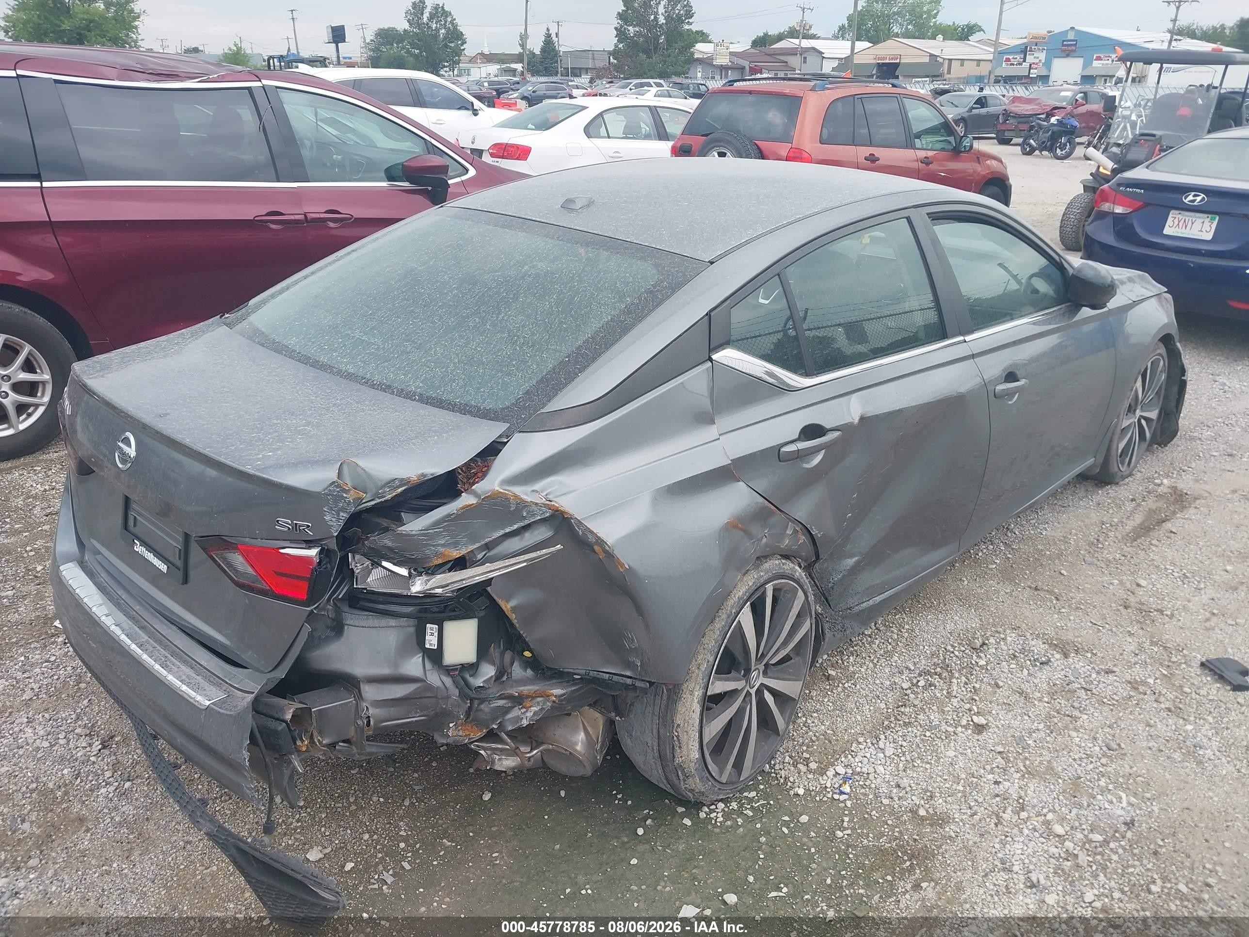 2022 Nissan Altima Sr Fwd Gray vin: 1N4BL4CV4NN414302