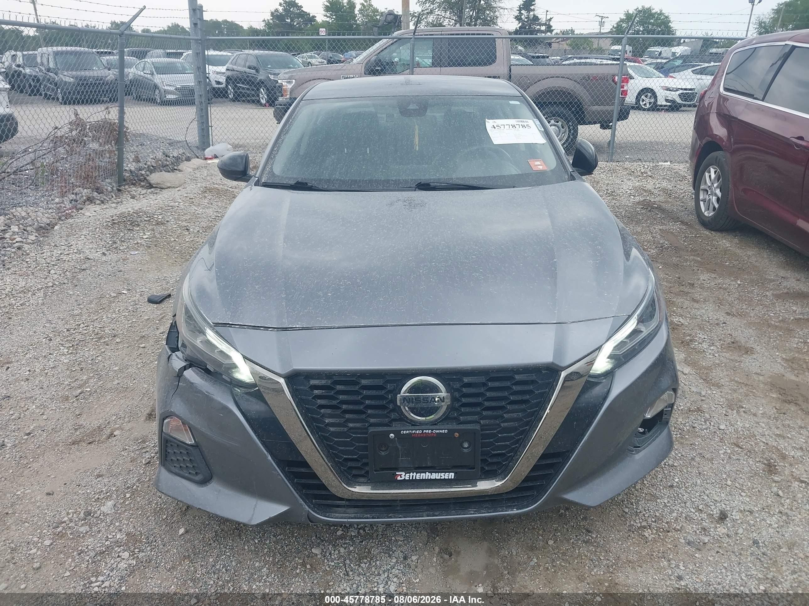 2022 Nissan Altima Sr Fwd Gray vin: 1N4BL4CV4NN414302