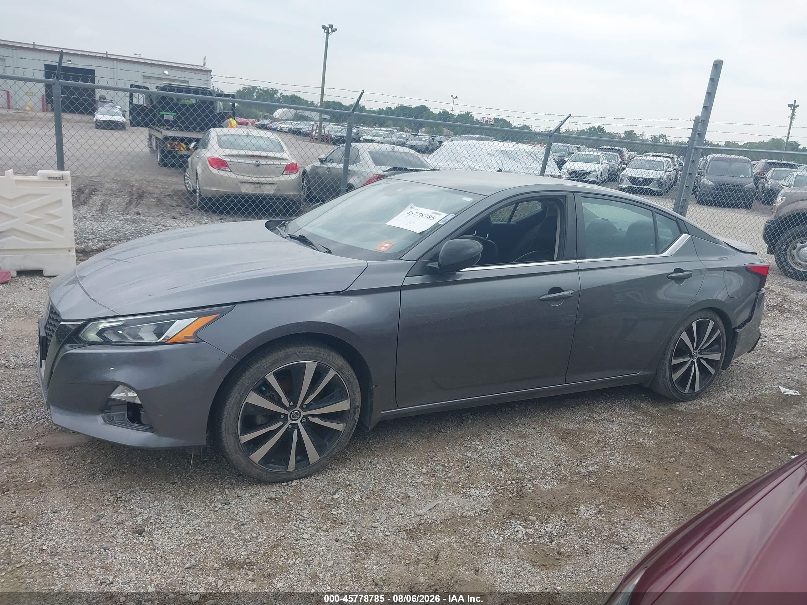 2022 Nissan Altima Sr Fwd Gray vin: 1N4BL4CV4NN414302