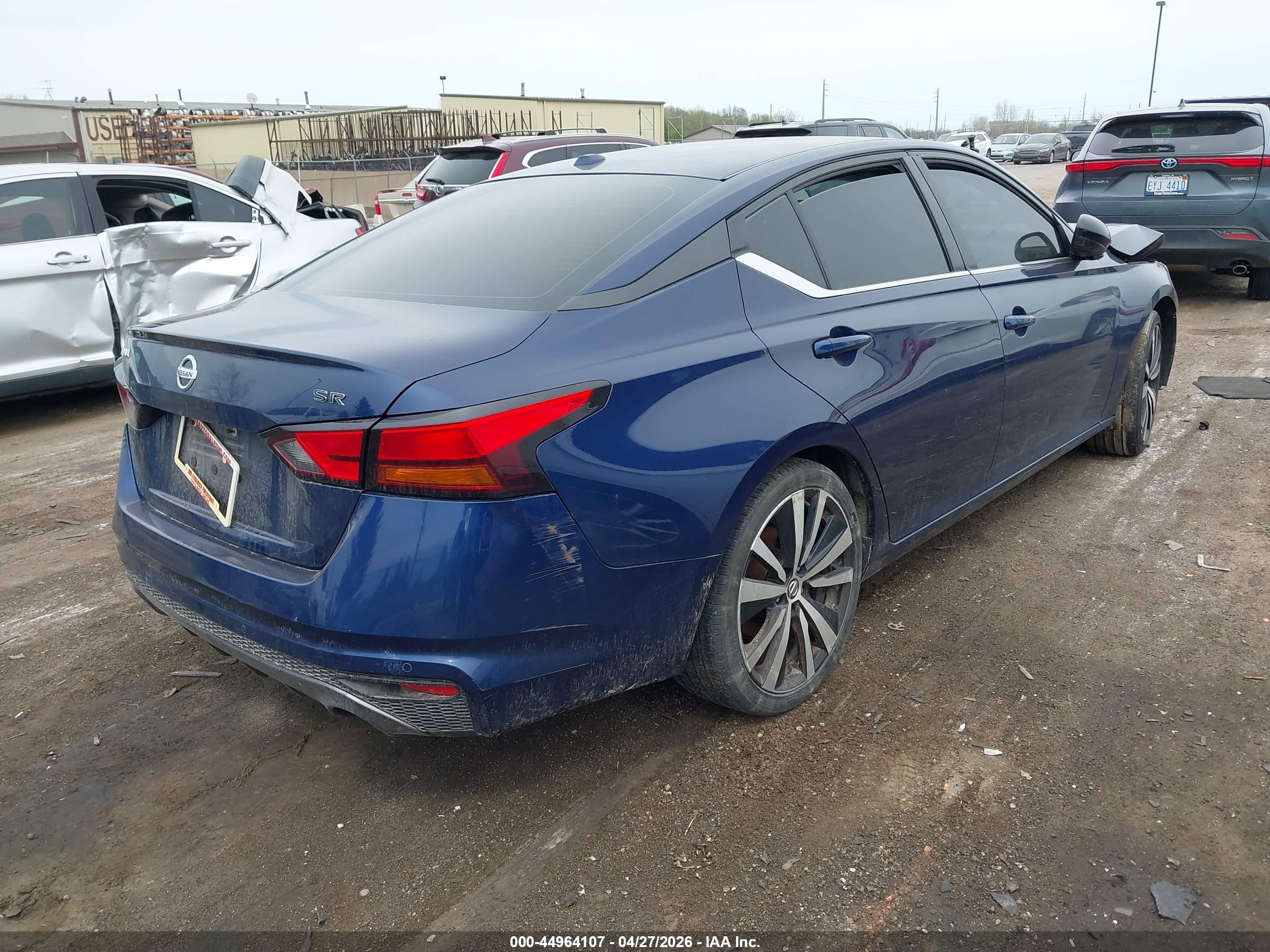 2021 Nissan Altima Sr Fwd Blue vin: 1N4BL4CV5MN313929