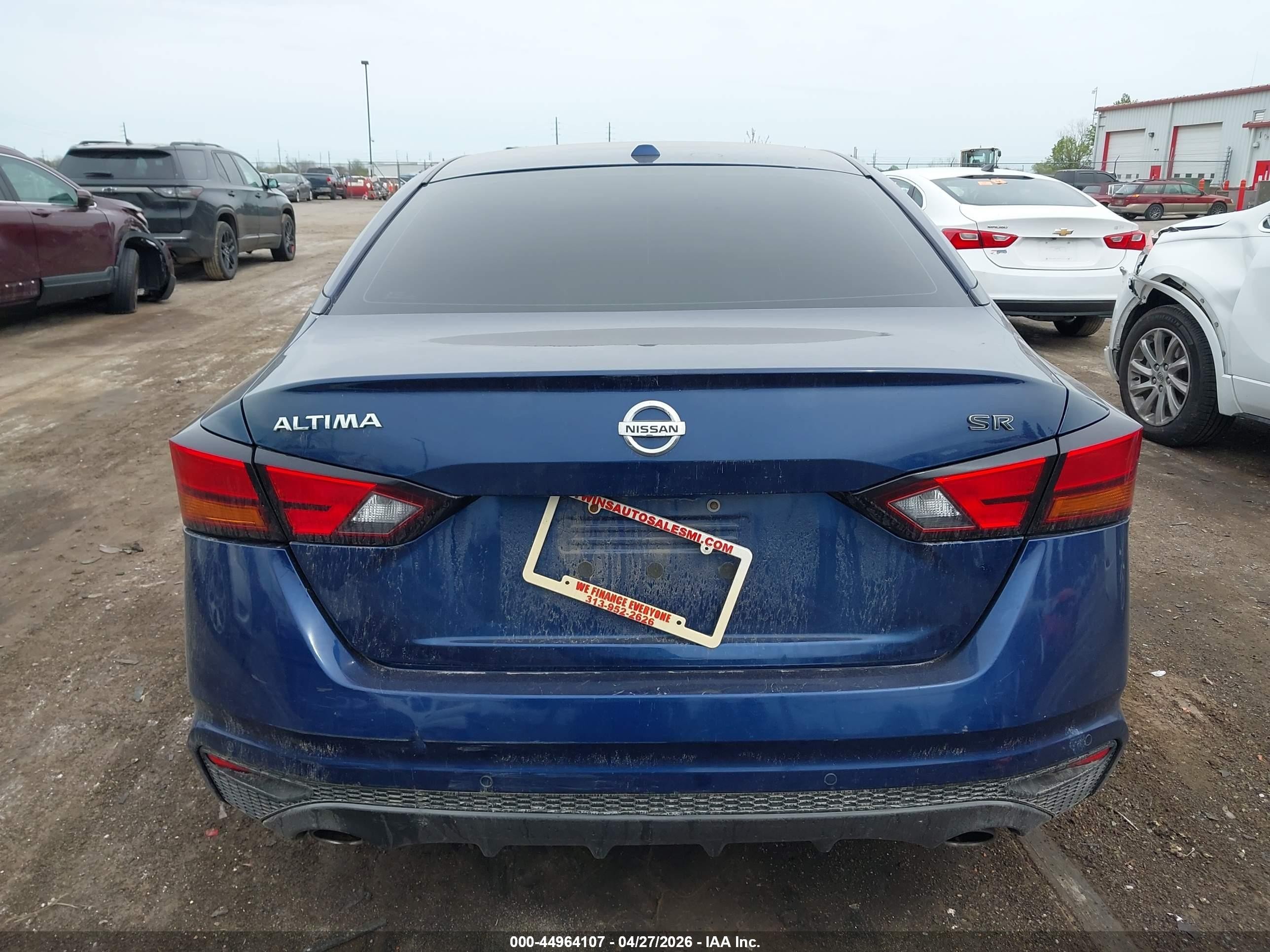 2021 Nissan Altima Sr Fwd Blue vin: 1N4BL4CV5MN313929