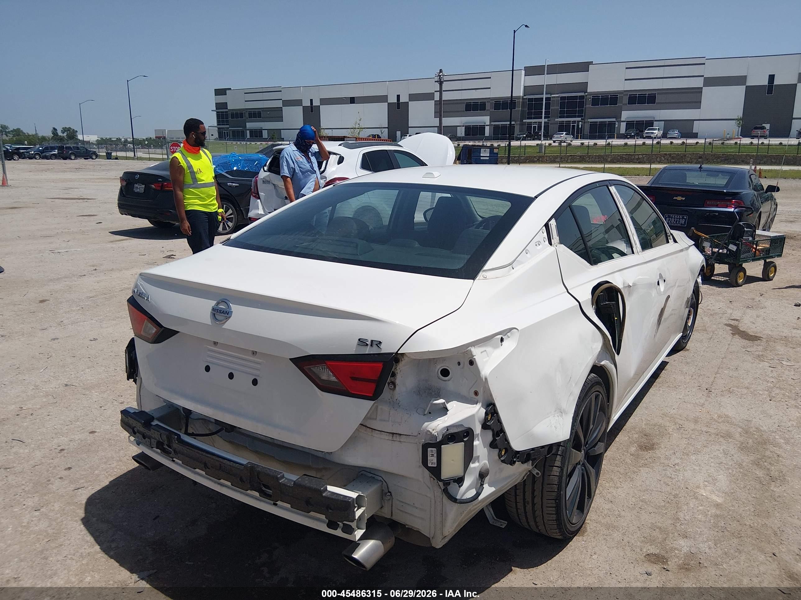 2022 Nissan Altima Sr Fwd White vin: 1N4BL4CV6NN313147