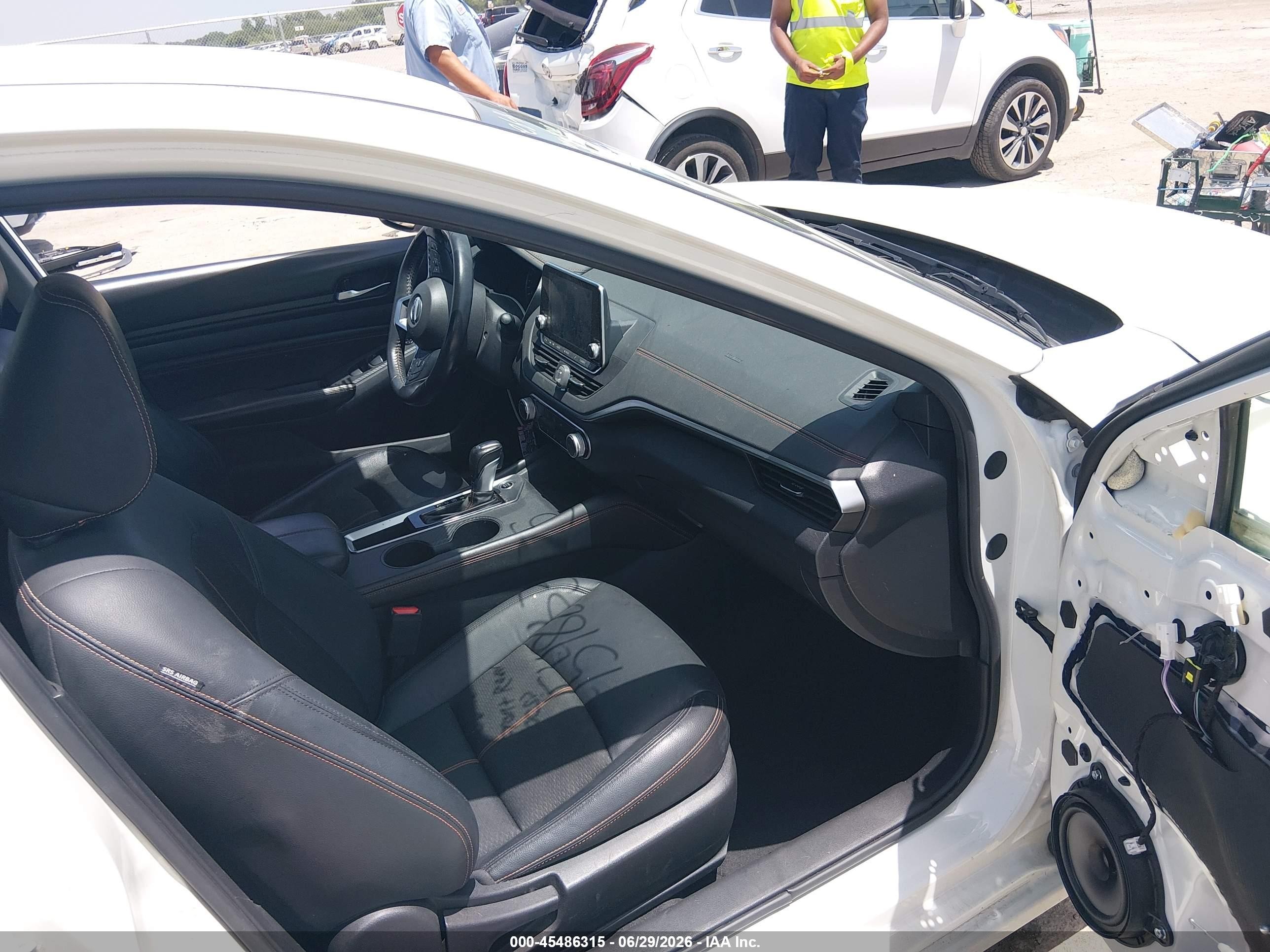 2022 Nissan Altima Sr Fwd White vin: 1N4BL4CV6NN313147