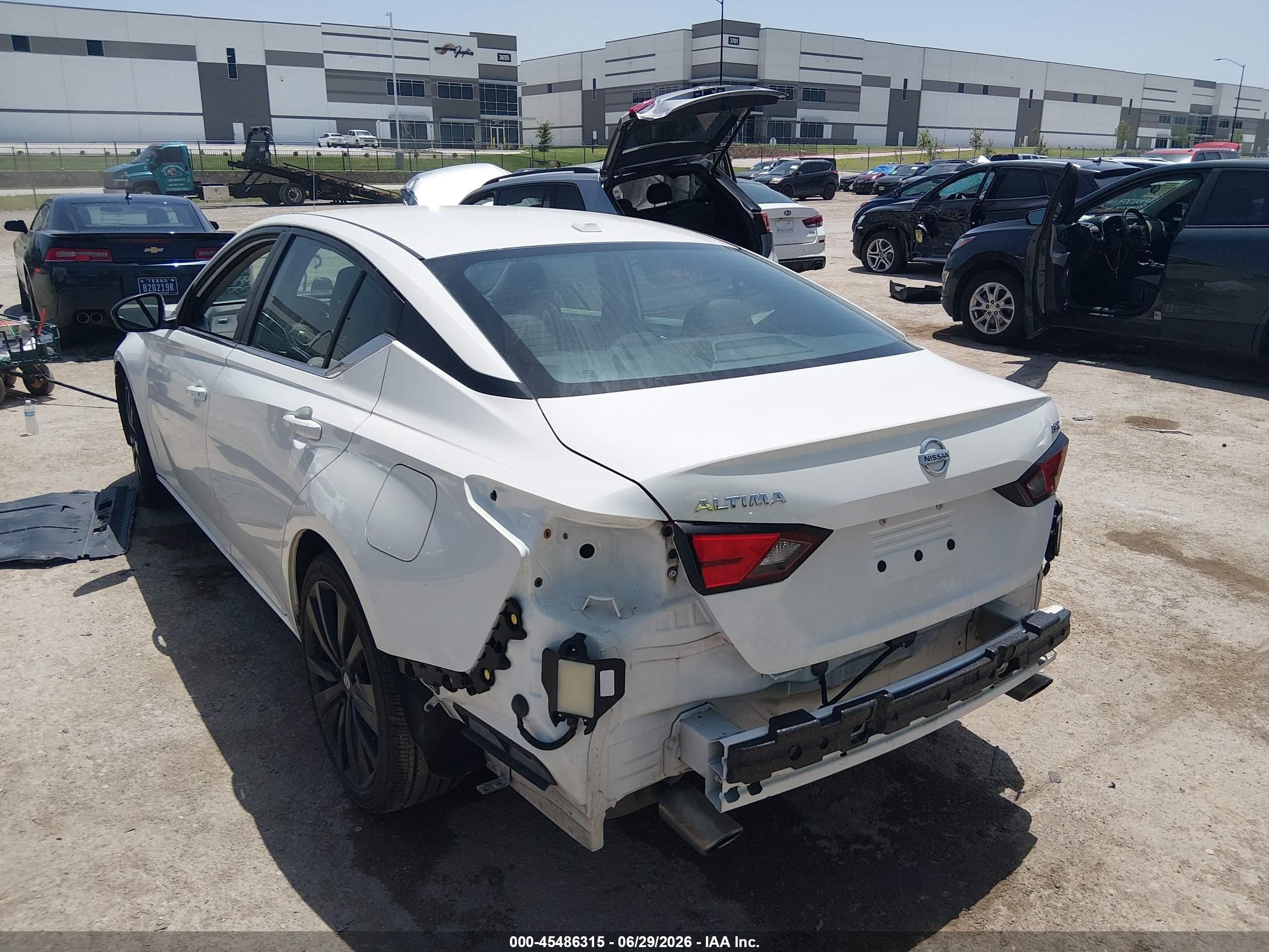 2022 Nissan Altima Sr Fwd White vin: 1N4BL4CV6NN313147