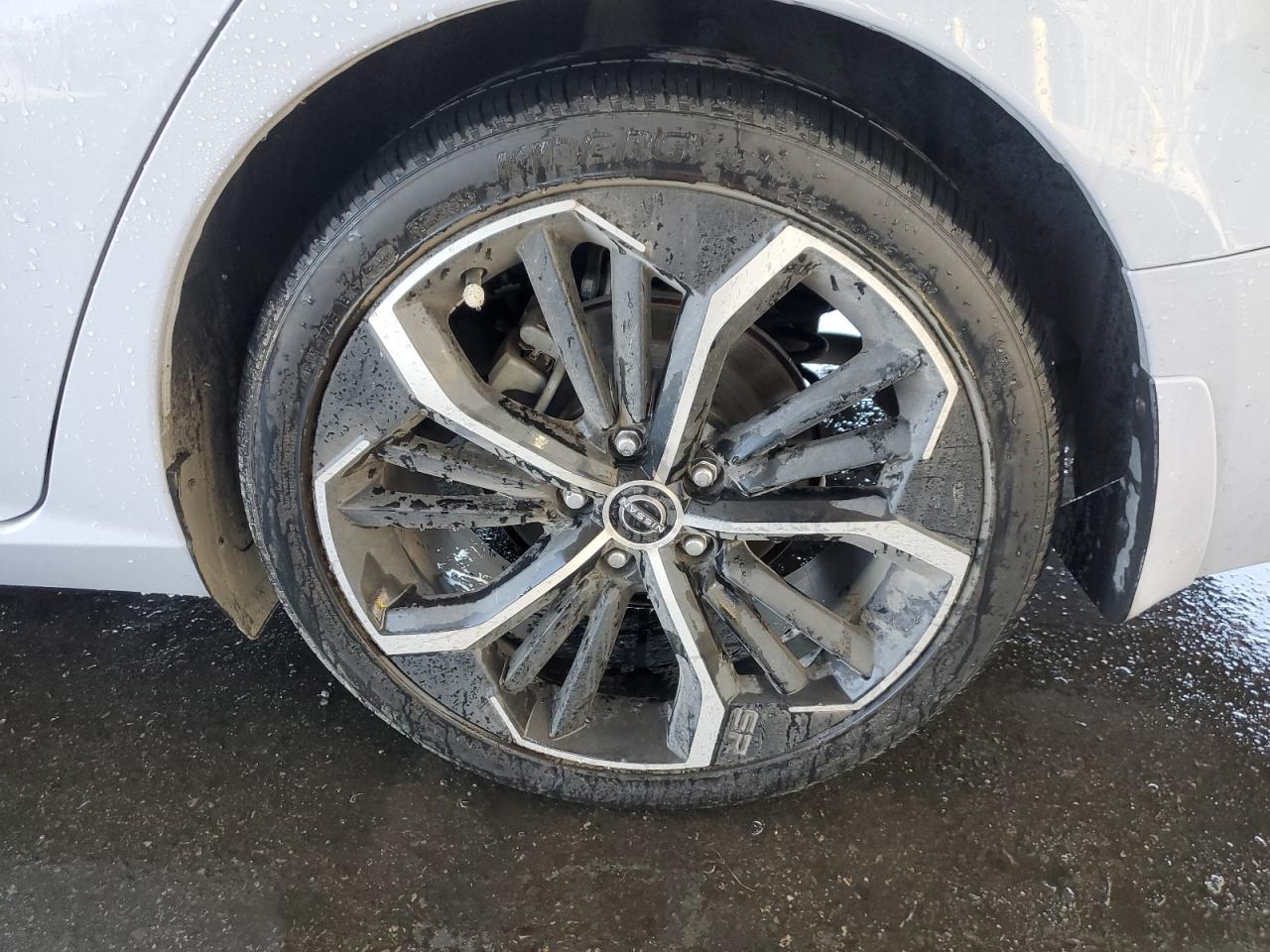 2023 Nissan Altima Sr Gray vin: 1N4BL4CV6PN343803 Damage: Left Rear Tire, Flat, Repair Required