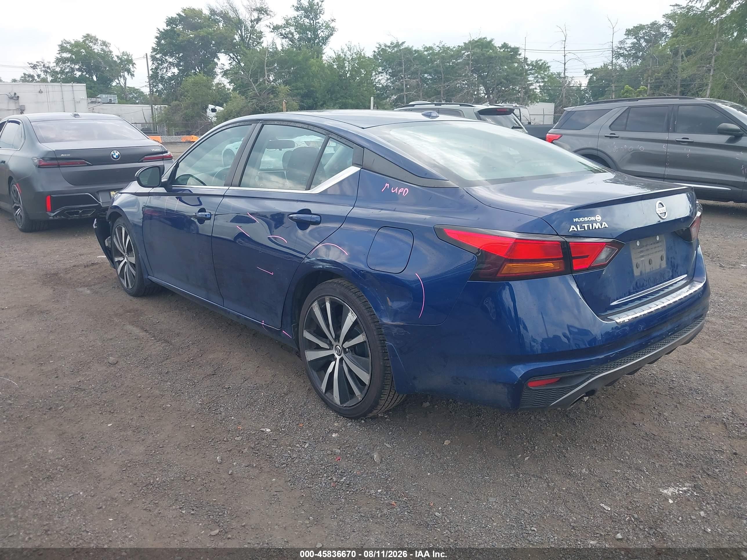 2019 Nissan Altima 2.5 Sr Blue vin: 1N4BL4CV8KC160973