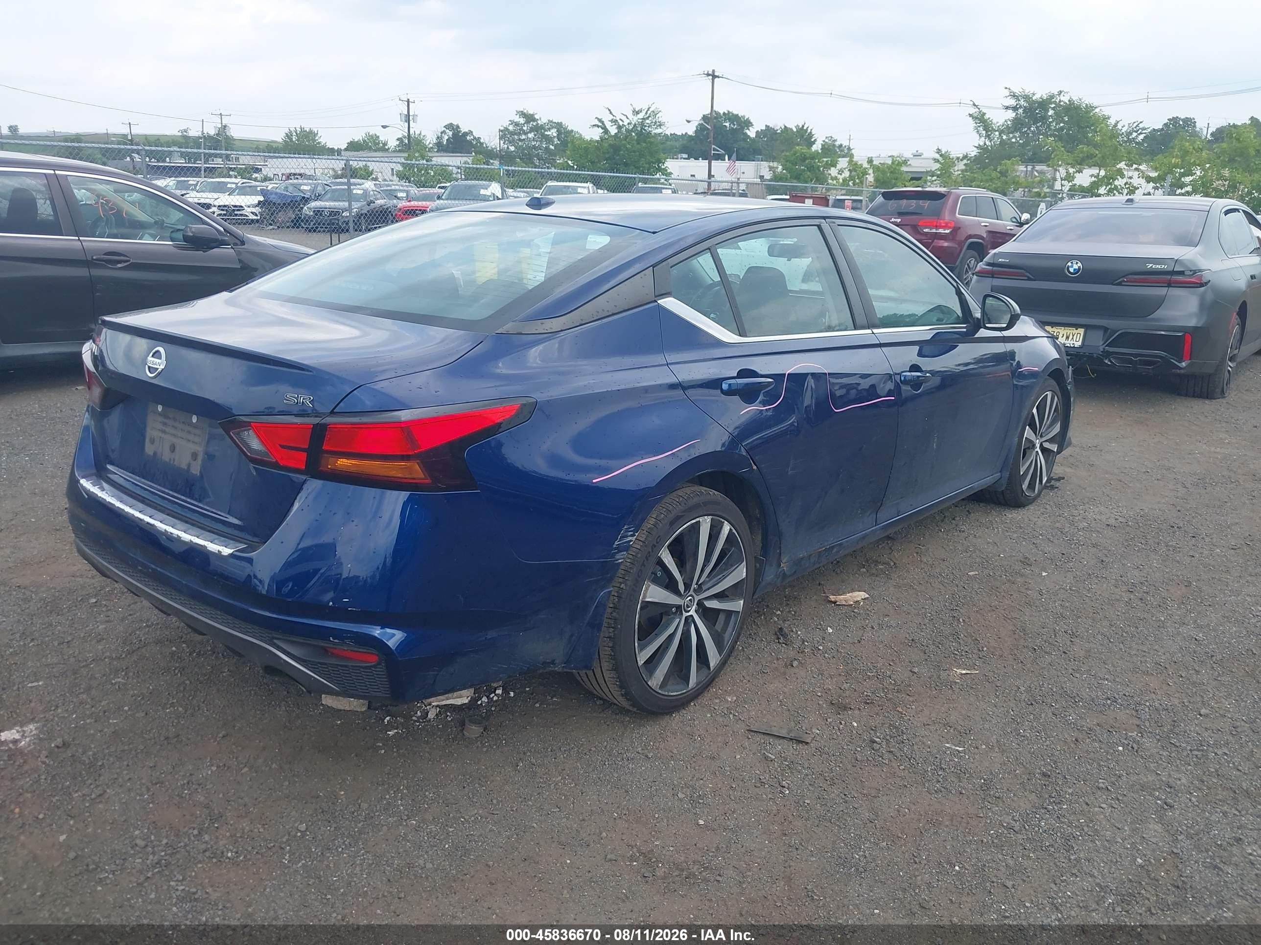 2019 Nissan Altima 2.5 Sr Blue vin: 1N4BL4CV8KC160973