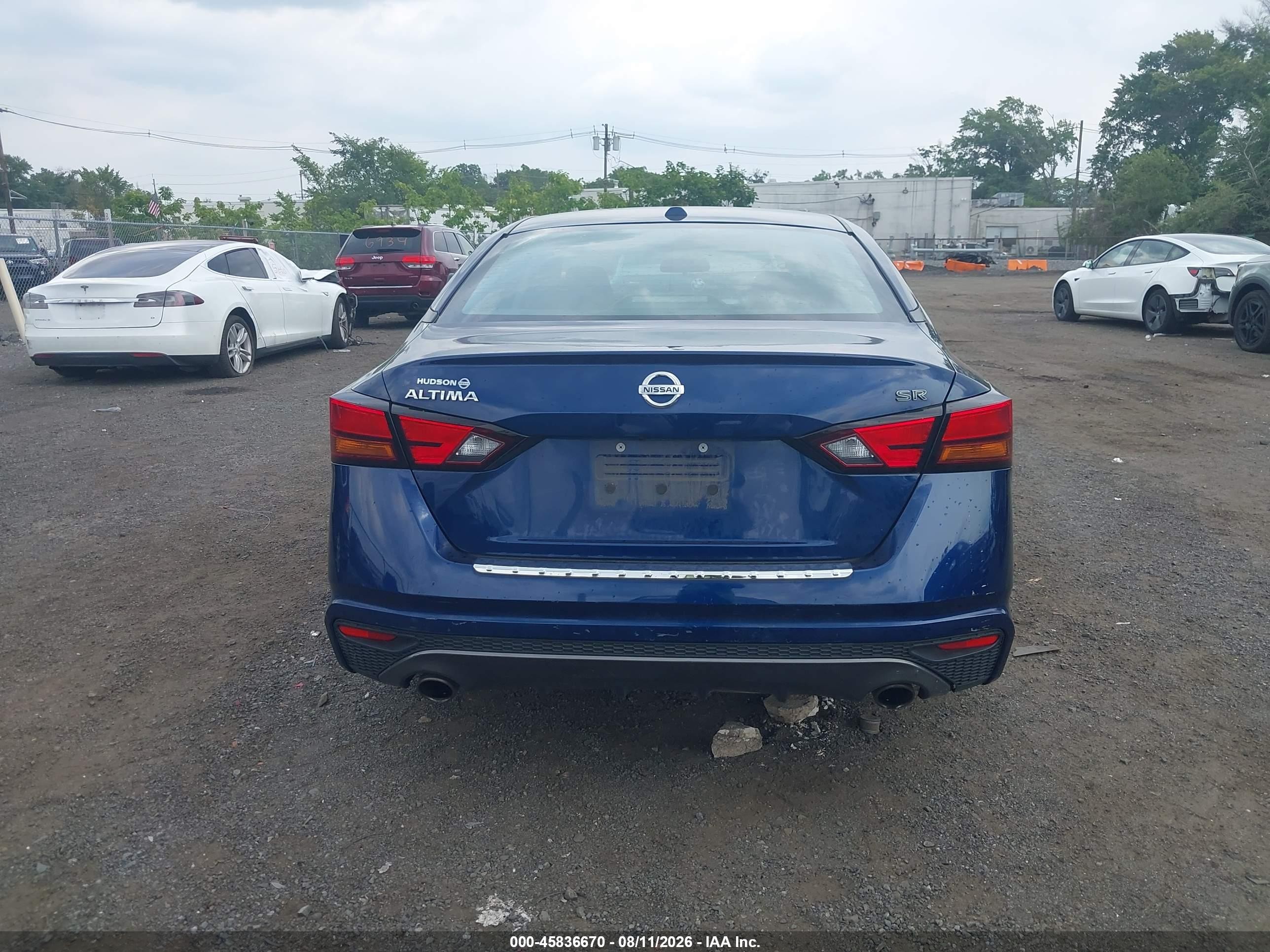 2019 Nissan Altima 2.5 Sr Blue vin: 1N4BL4CV8KC160973