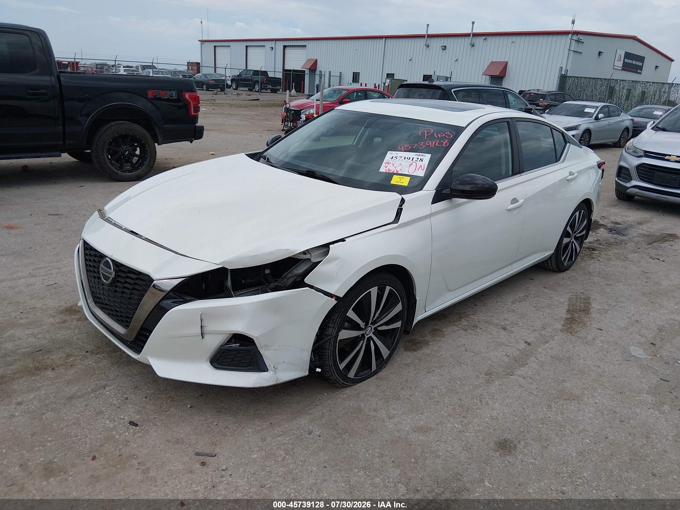 2019 Nissan Altima 2.5 Sr Белый vin: 1N4BL4CV8KC180804