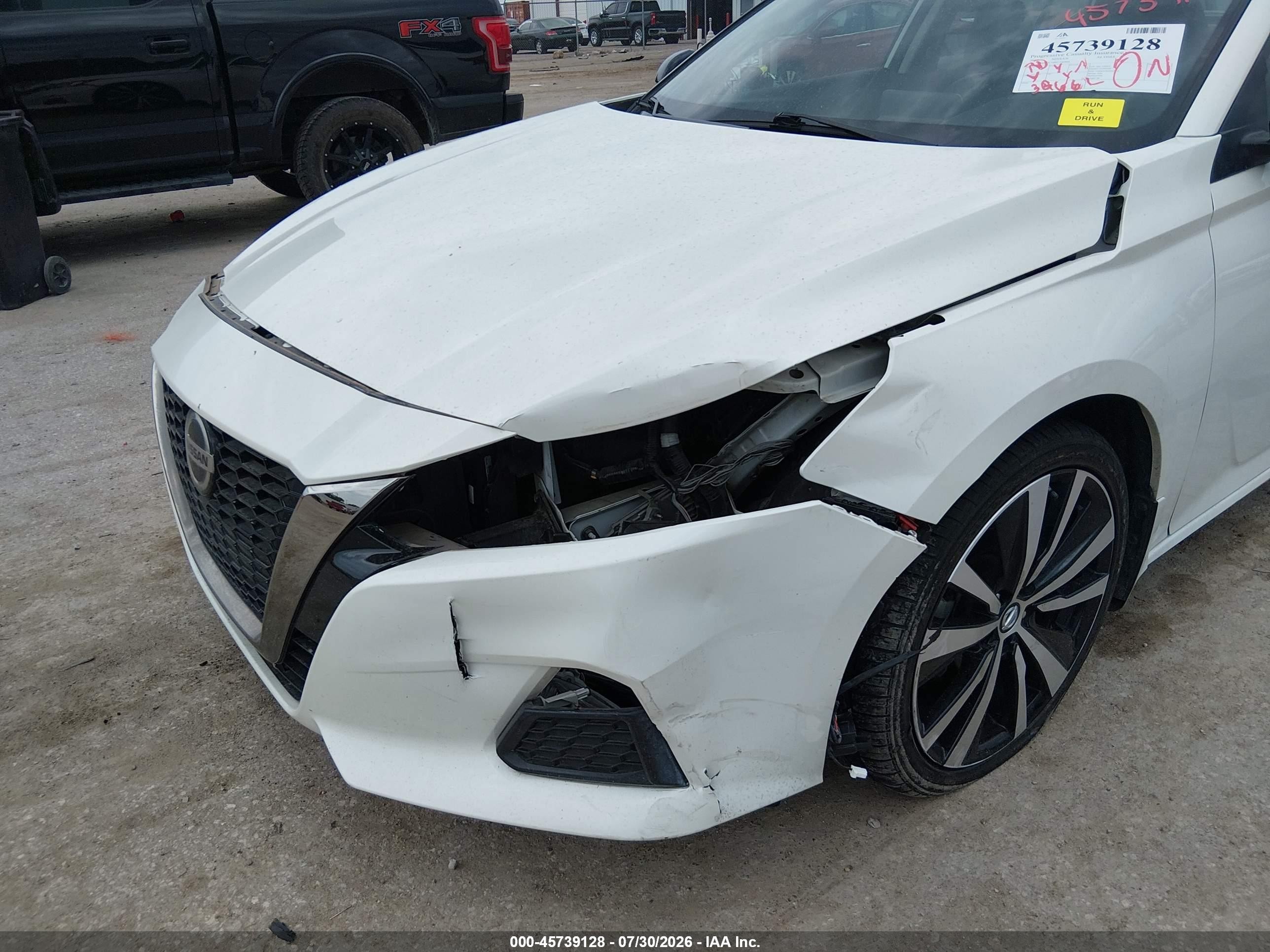 2019 Nissan Altima 2.5 Sr Белый vin: 1N4BL4CV8KC180804