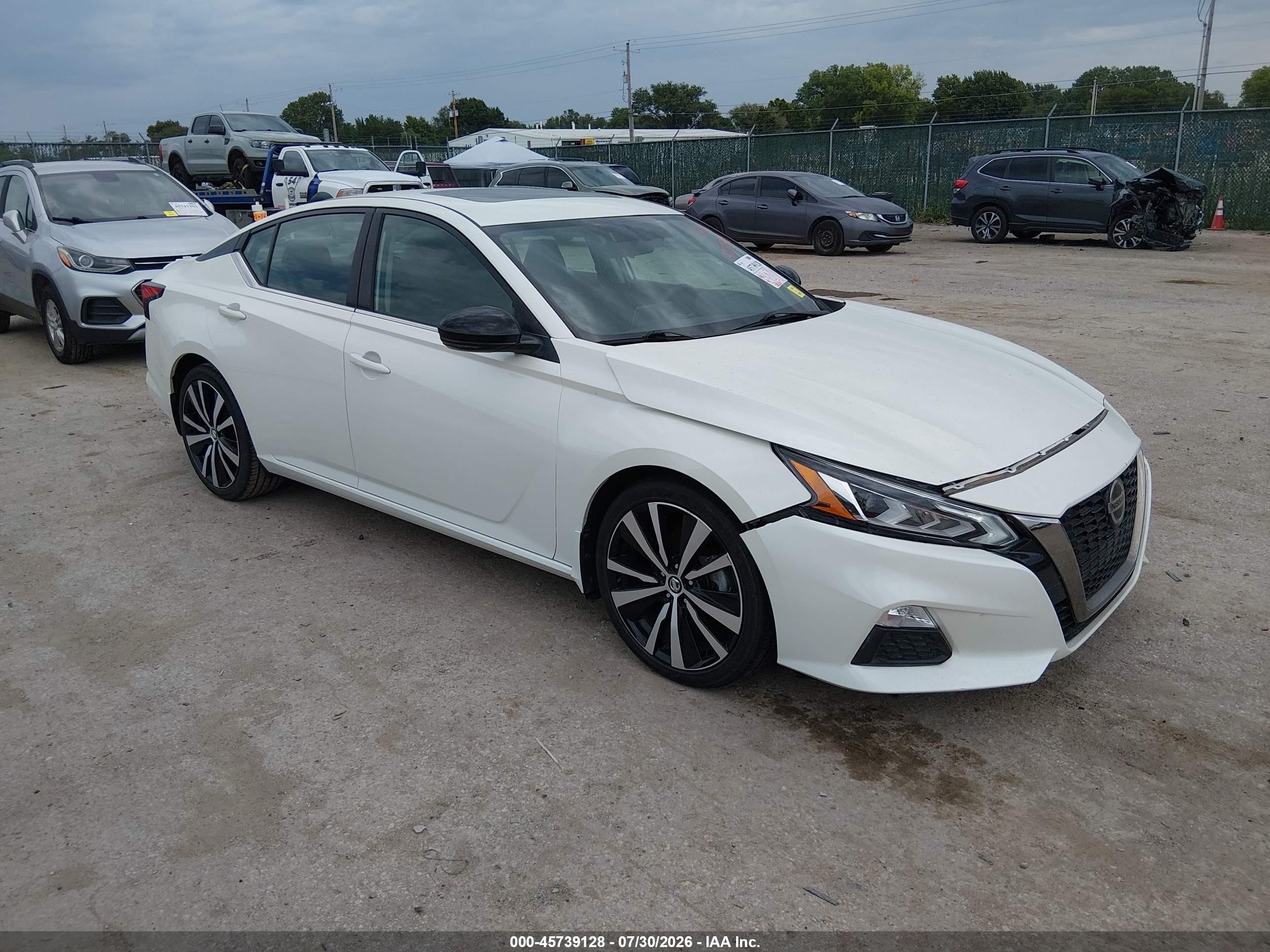 2019 Nissan Altima 2.5 Sr White vin: 1N4BL4CV8KC180804