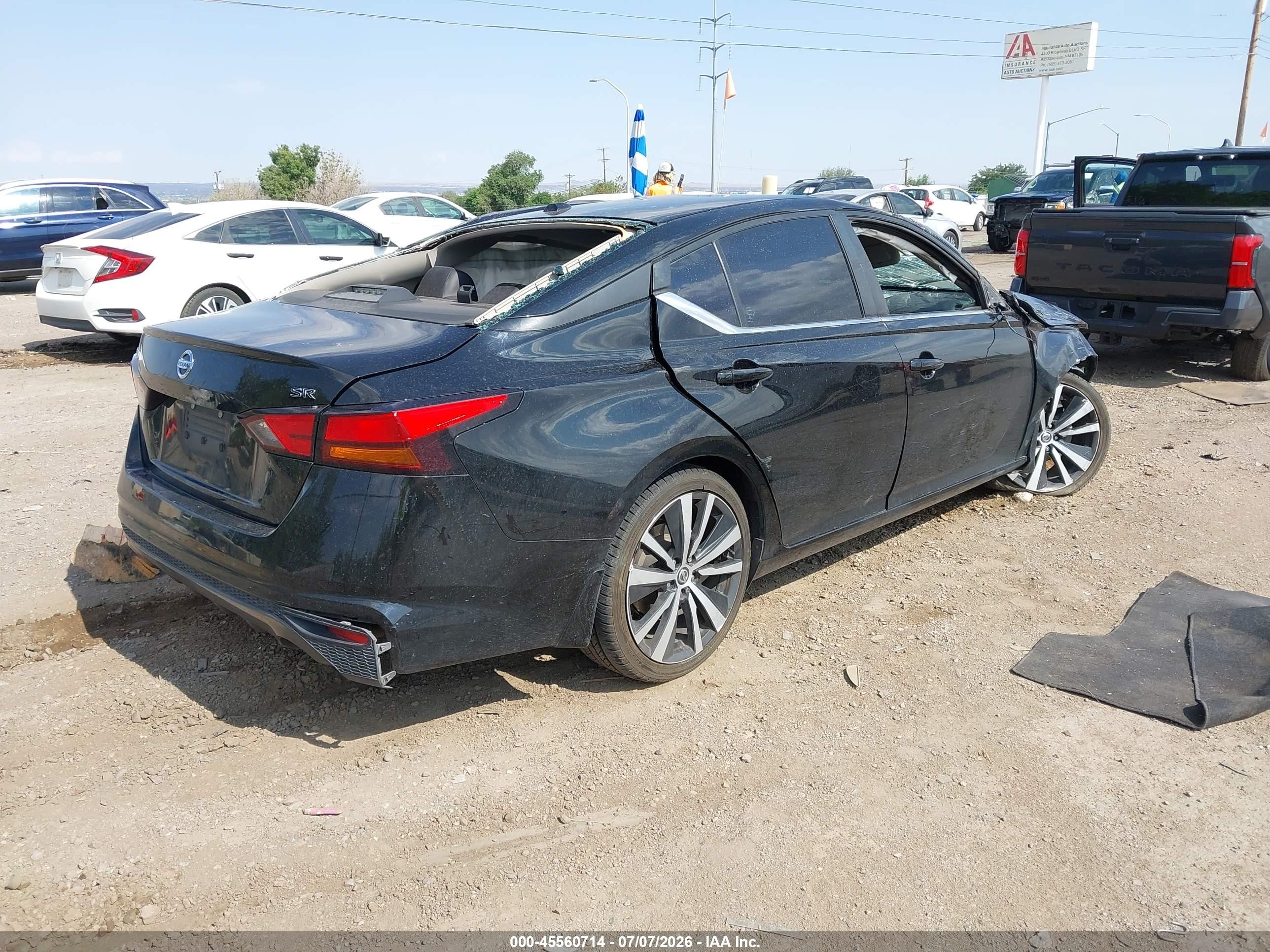 2019 Nissan Altima 2.5 Sr Black vin: 1N4BL4CV8KC217446