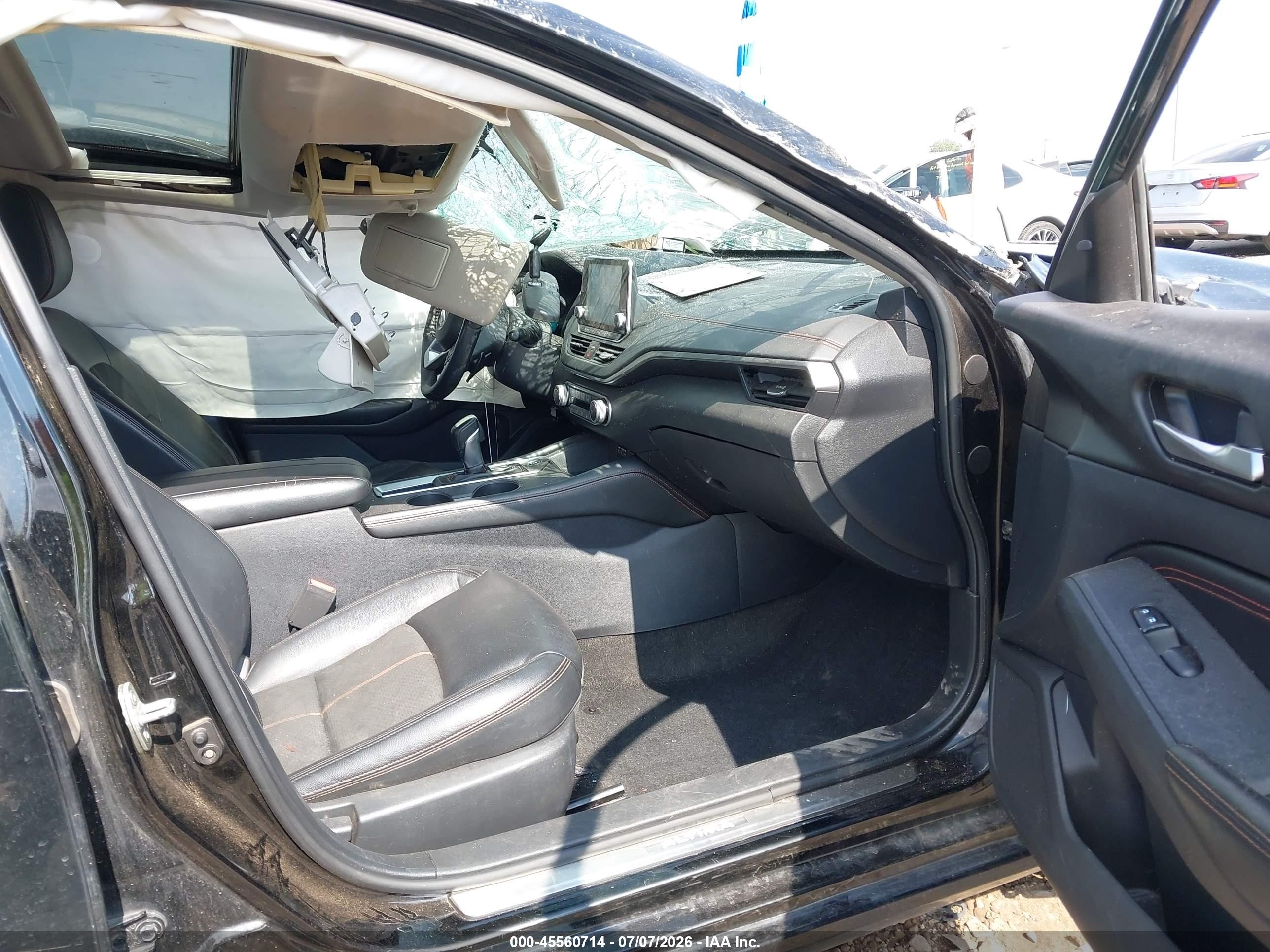 2019 Nissan Altima 2.5 Sr Black vin: 1N4BL4CV8KC217446