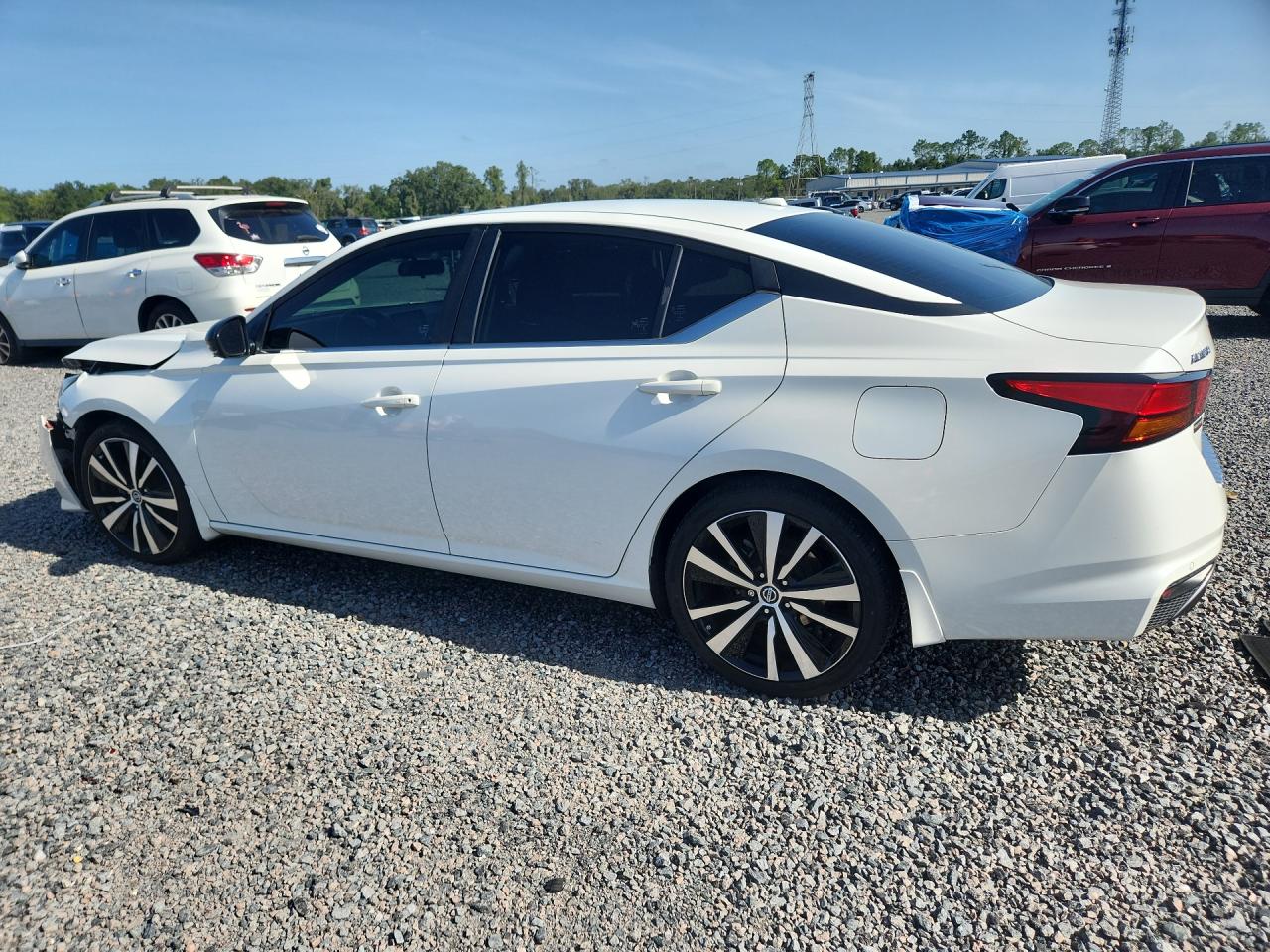 2021 Nissan Altima Sr White vin: 1N4BL4CV8MN351283