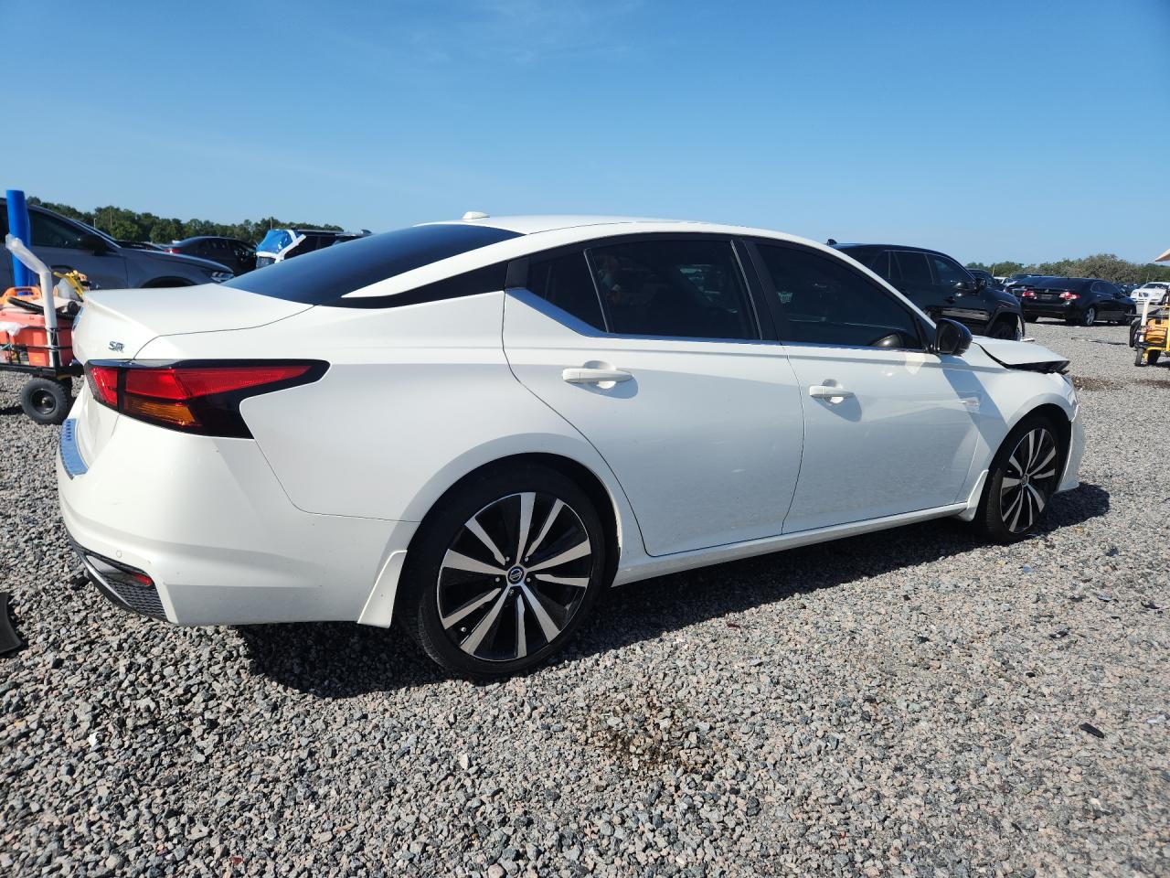 2021 Nissan Altima Sr White vin: 1N4BL4CV8MN351283