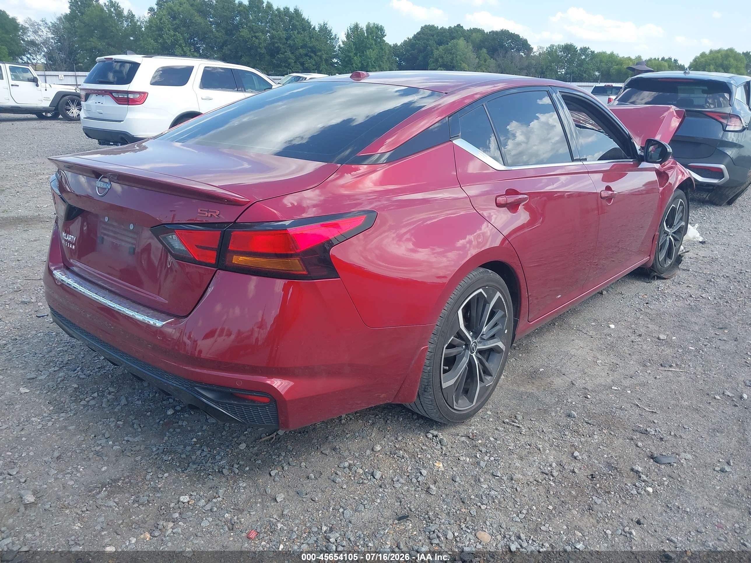 2023 Nissan Altima Sr Fwd Red vin: 1N4BL4CV9PN392168
