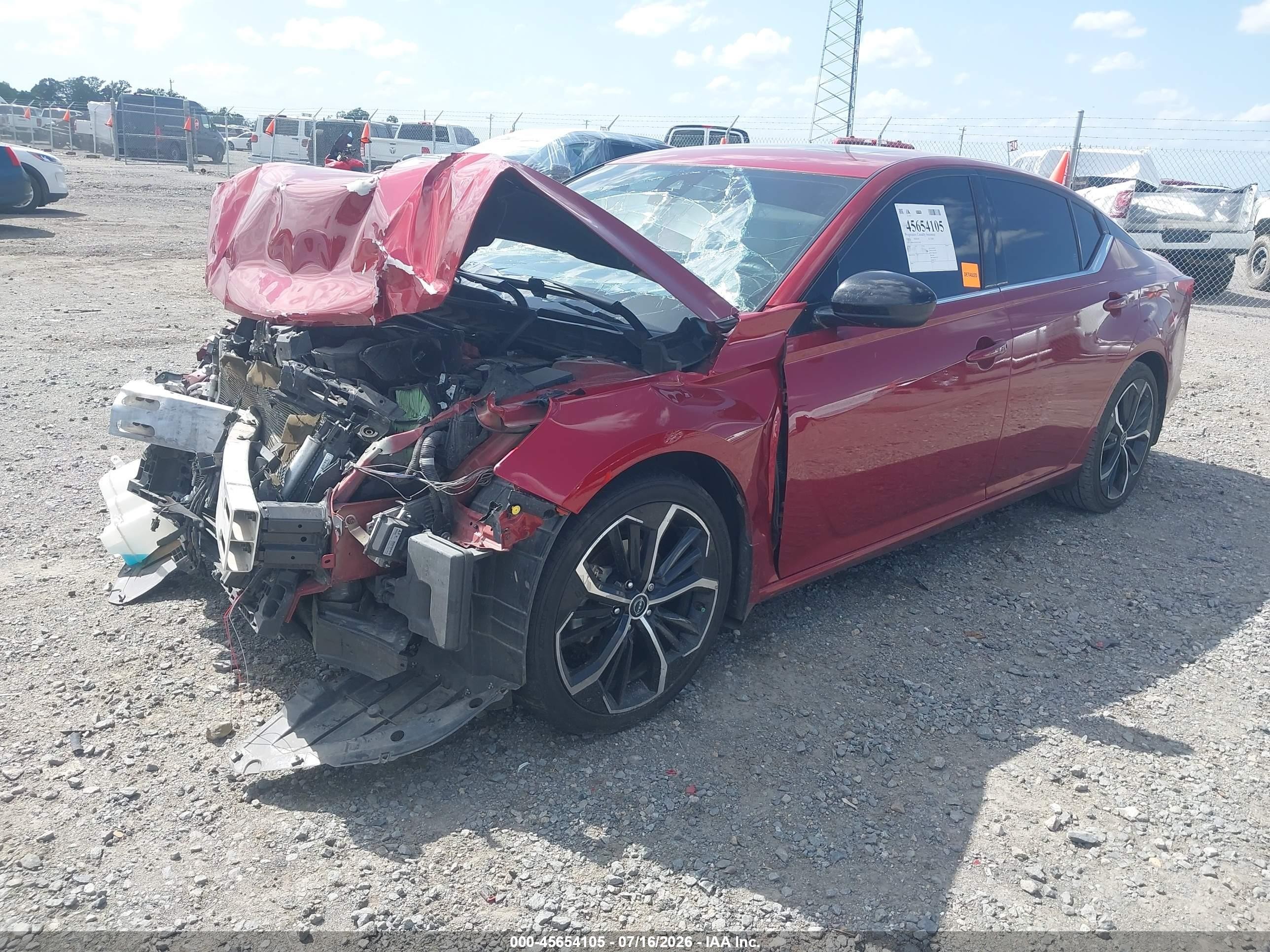 2023 Nissan Altima Sr Fwd Red vin: 1N4BL4CV9PN392168
