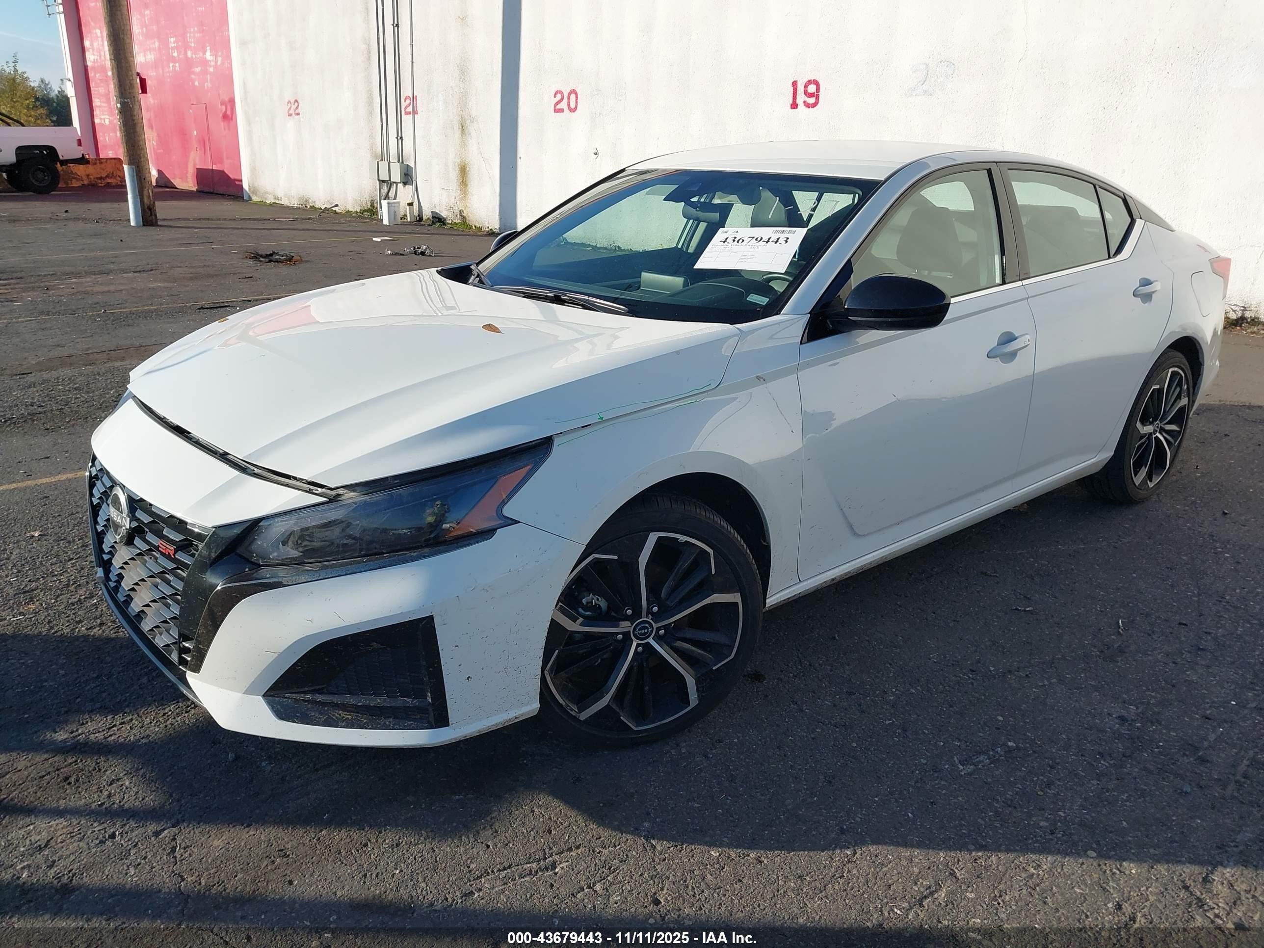 2024 Nissan Altima Sr Fwd White vin: 1N4BL4CV9RN385370