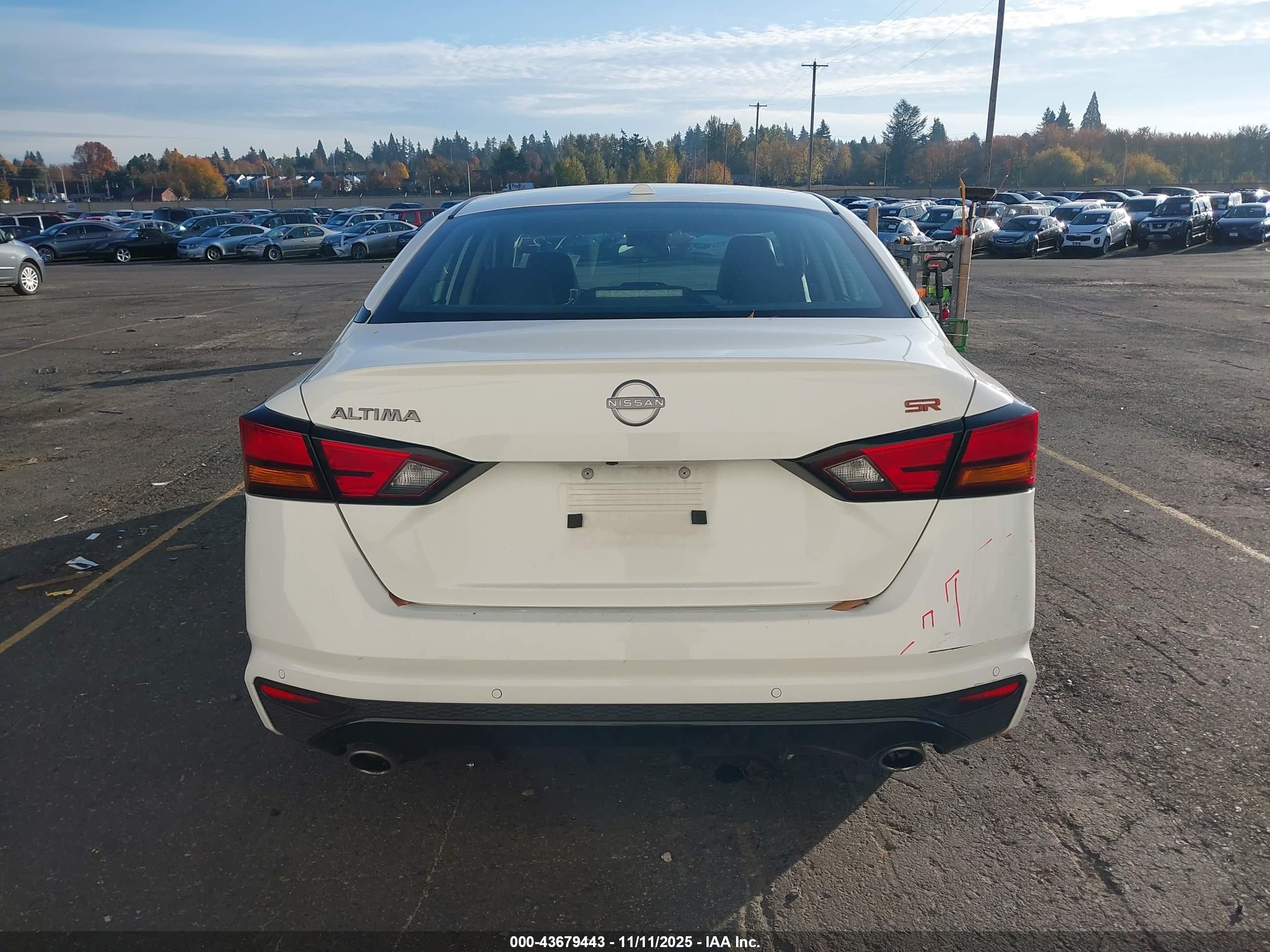 2024 Nissan Altima Sr Fwd White vin: 1N4BL4CV9RN385370