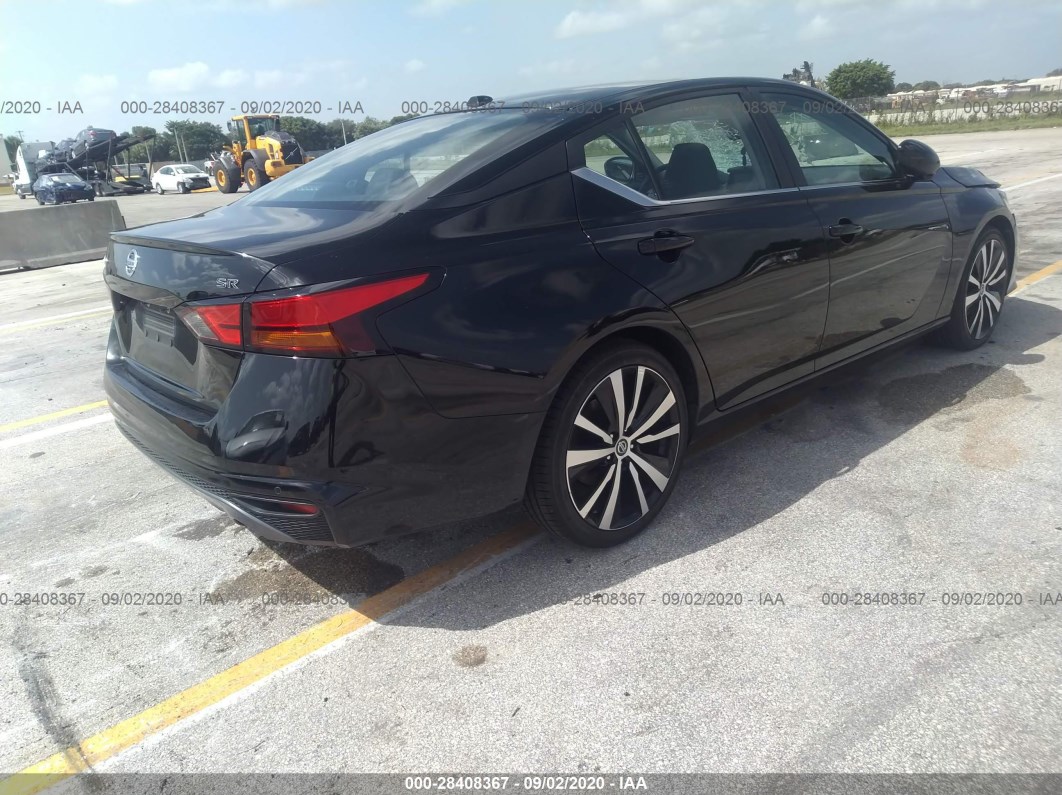 2020 Nissan Altima 2.5 Sr Black vin: 1N4BL4CVXLC179932
