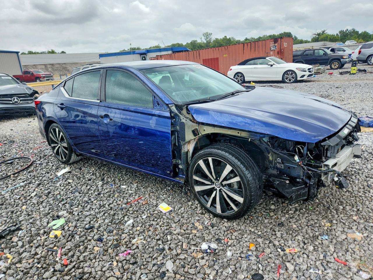 2021 Nissan Altima Sr Blue vin: 1N4BL4CVXMN387573