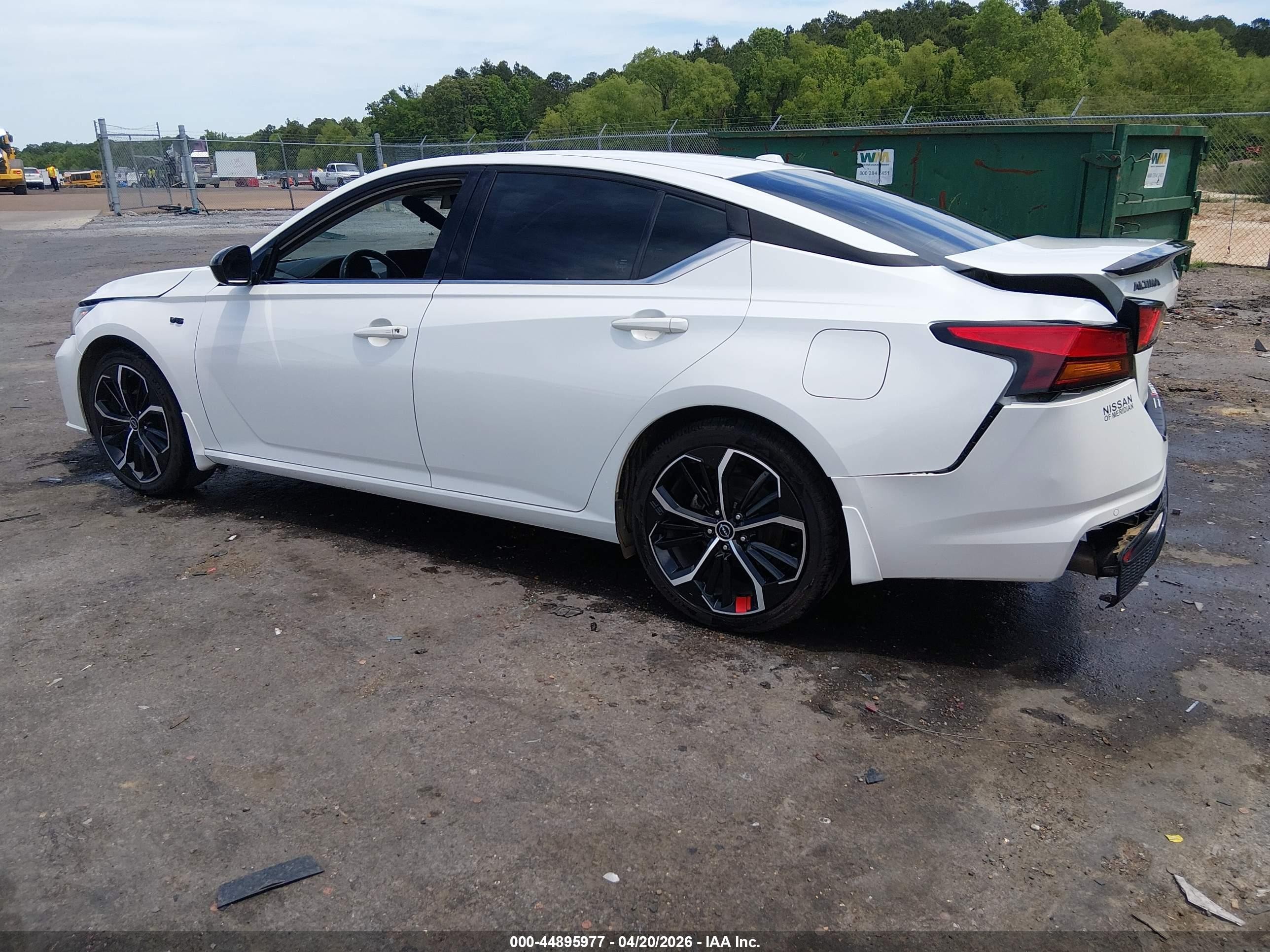 2023 Nissan Altima Sr Fwd White vin: 1N4BL4CVXPN315115